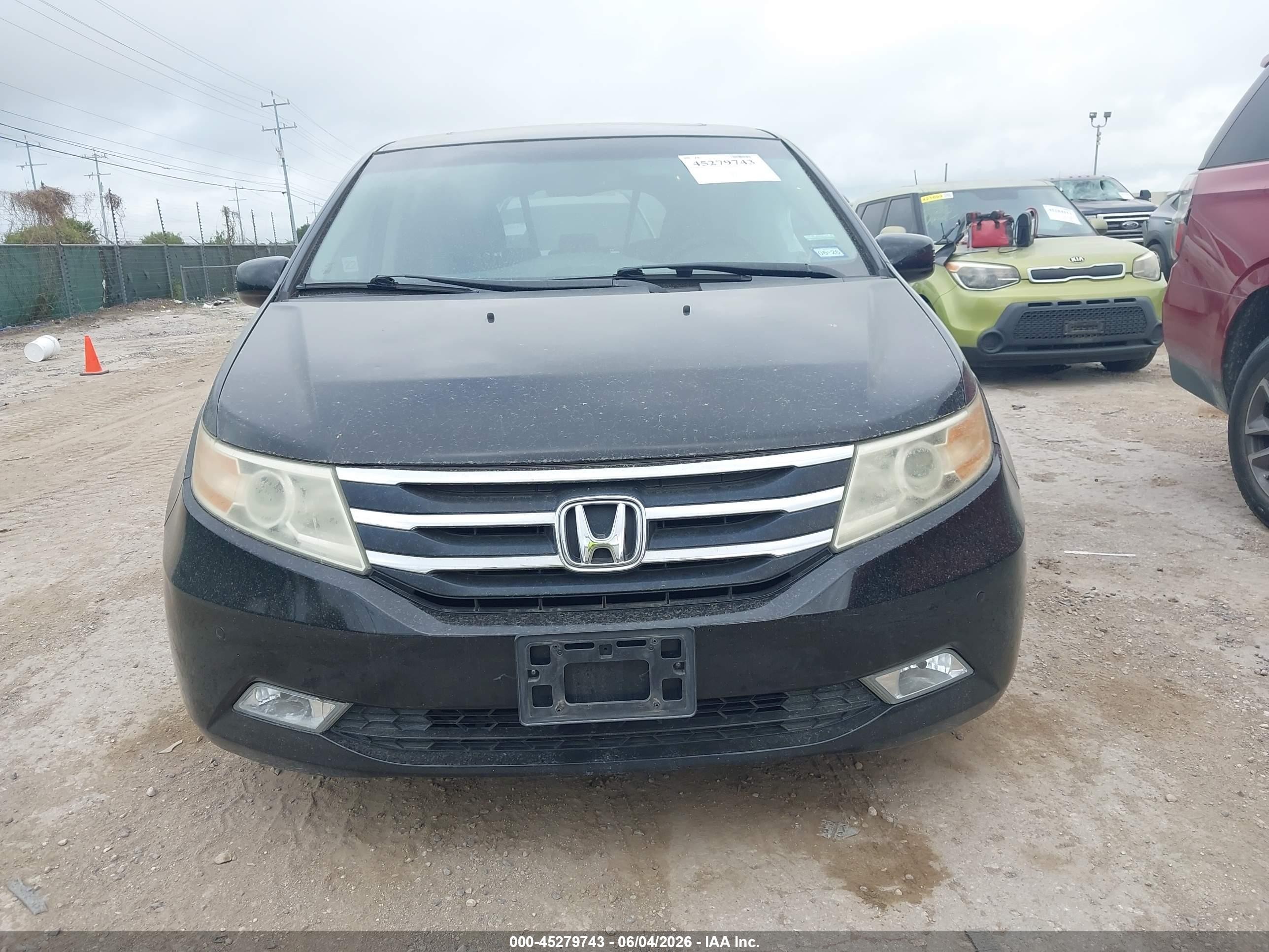 2012 Honda Odyssey Touring/touring Elite Черный vin: 5FNRL5H91CB127280
