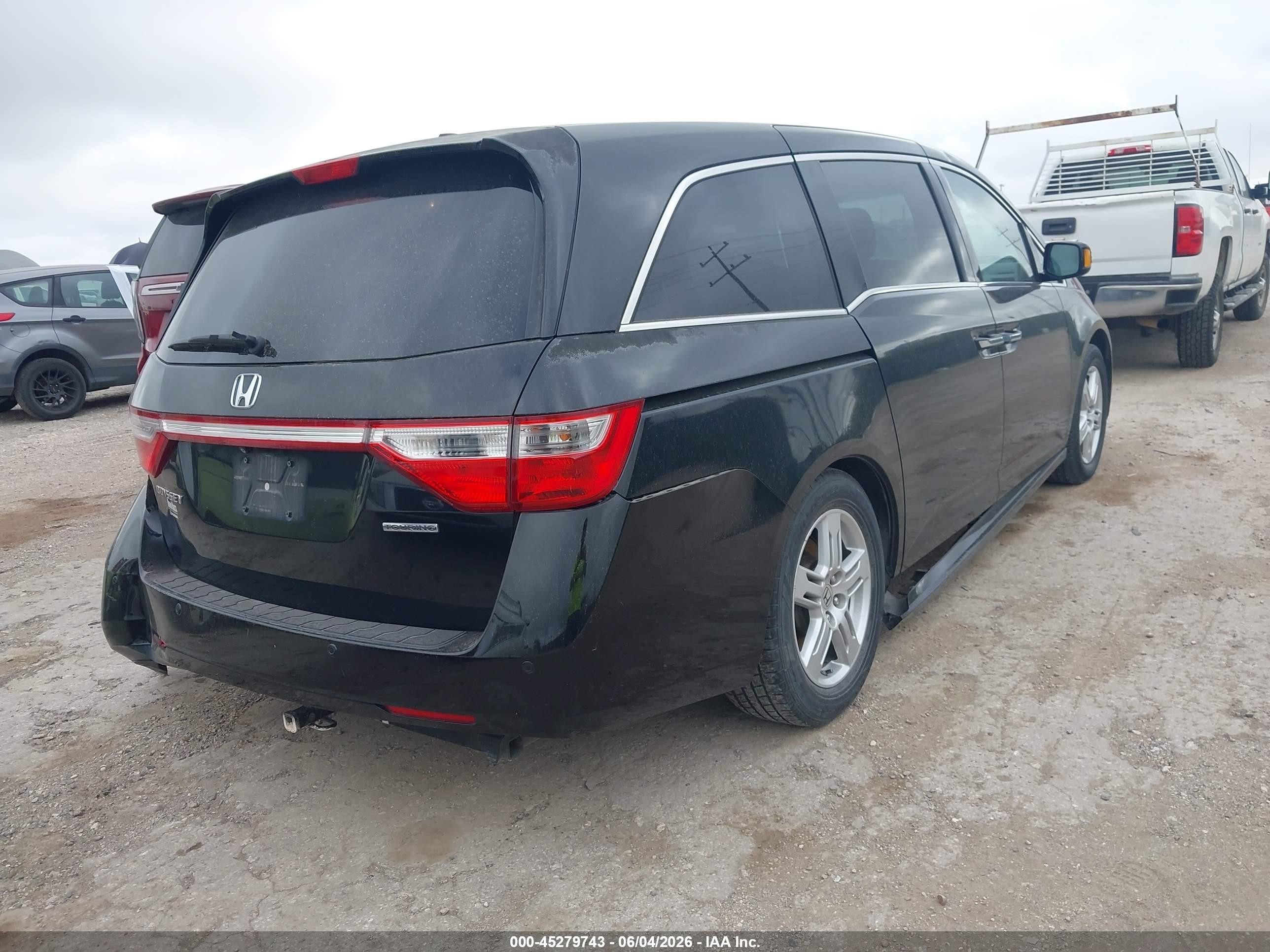 2012 Honda Odyssey Touring/touring Elite Черный vin: 5FNRL5H91CB127280