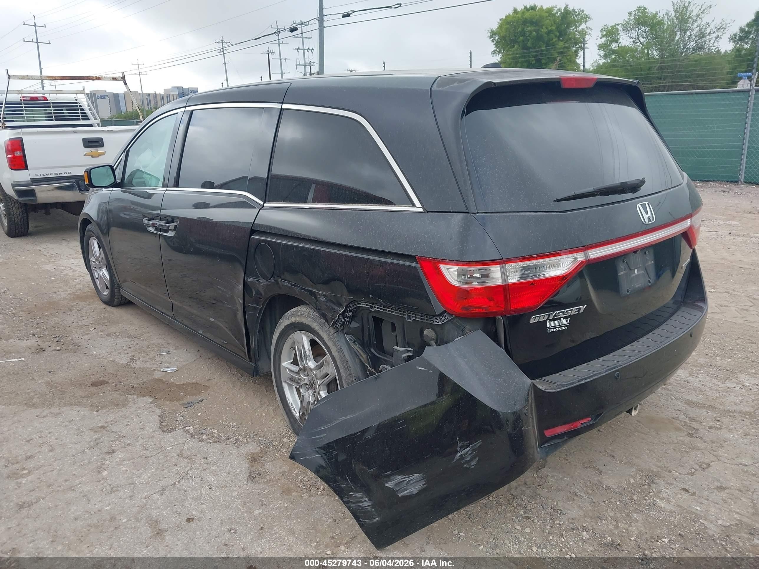 2012 Honda Odyssey Touring/touring Elite Черный vin: 5FNRL5H91CB127280