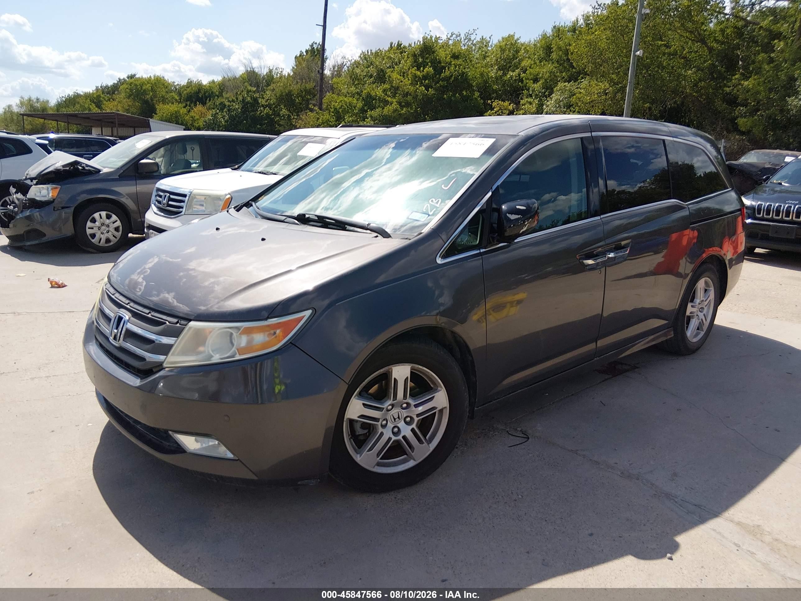 2013 Honda Odyssey Touring/touring Elite Brown vin: 5FNRL5H91DB003544