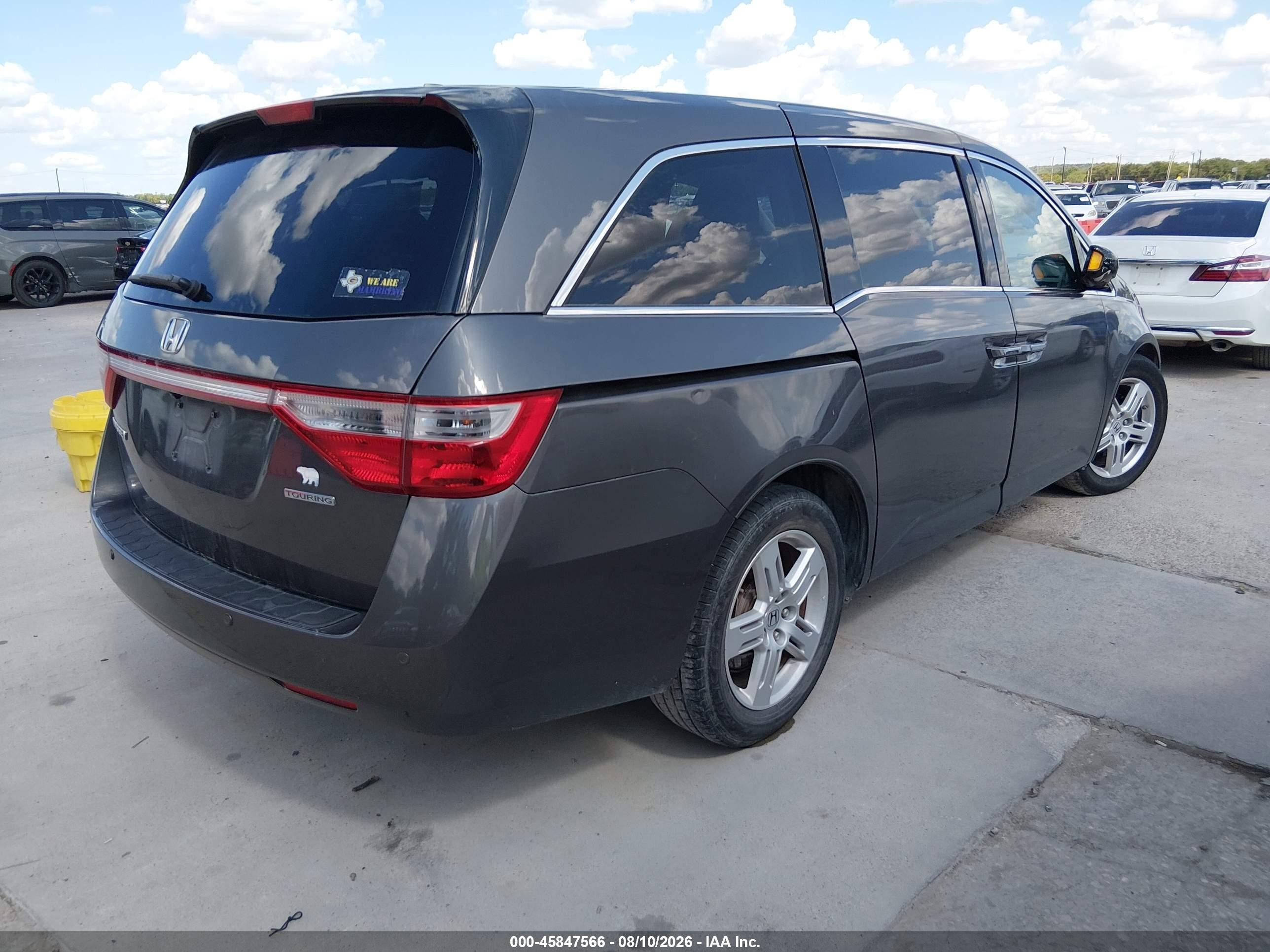 2013 Honda Odyssey Touring/touring Elite Brown vin: 5FNRL5H91DB003544