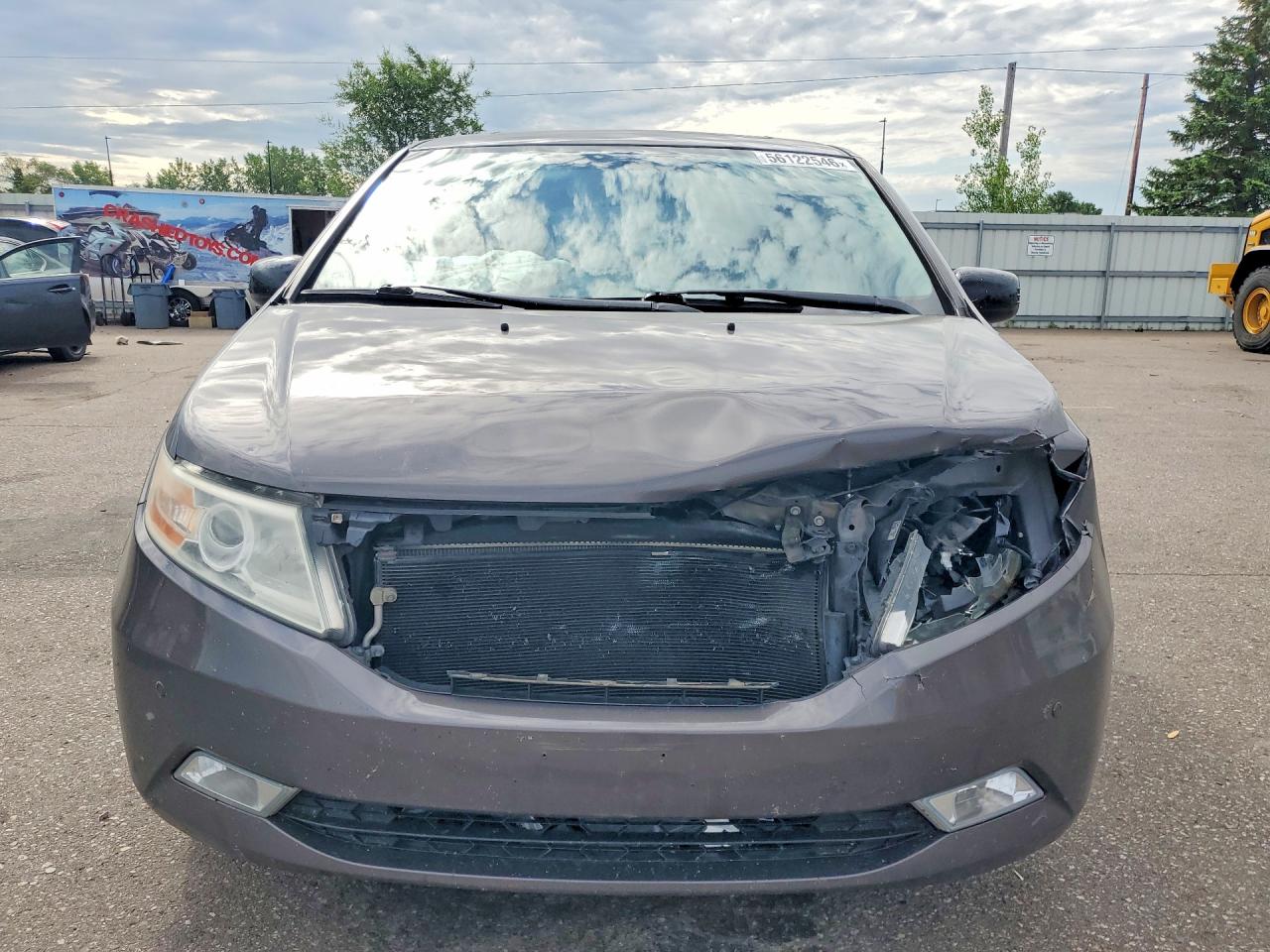 2013 Honda Odyssey Touring Gray vin: 5FNRL5H91DB011546