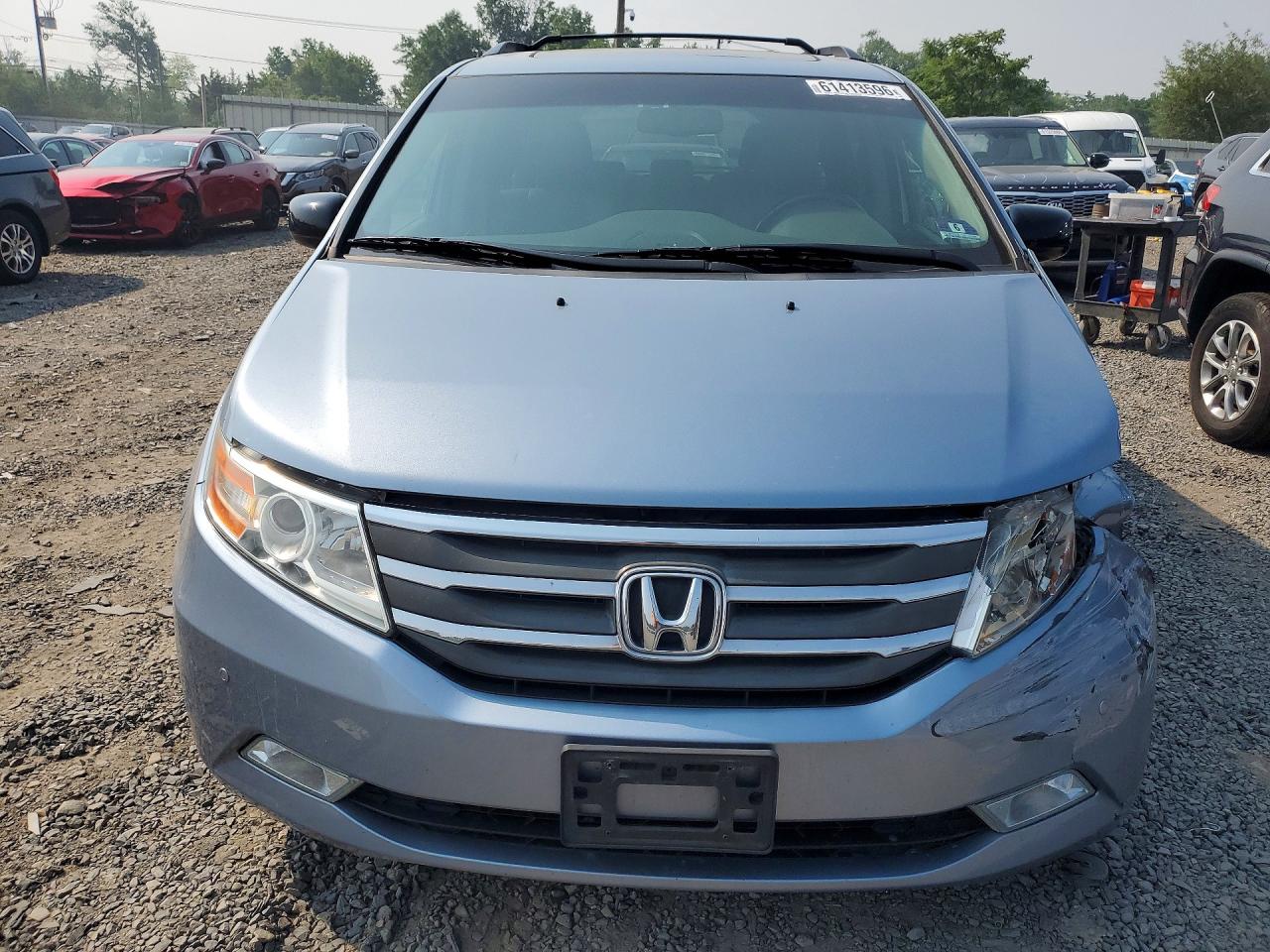 2013 Honda Odyssey Touring Blue vin: 5FNRL5H91DB057622