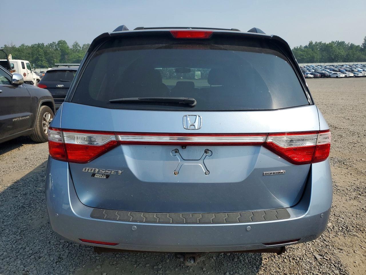 2013 Honda Odyssey Touring Blue vin: 5FNRL5H91DB057622