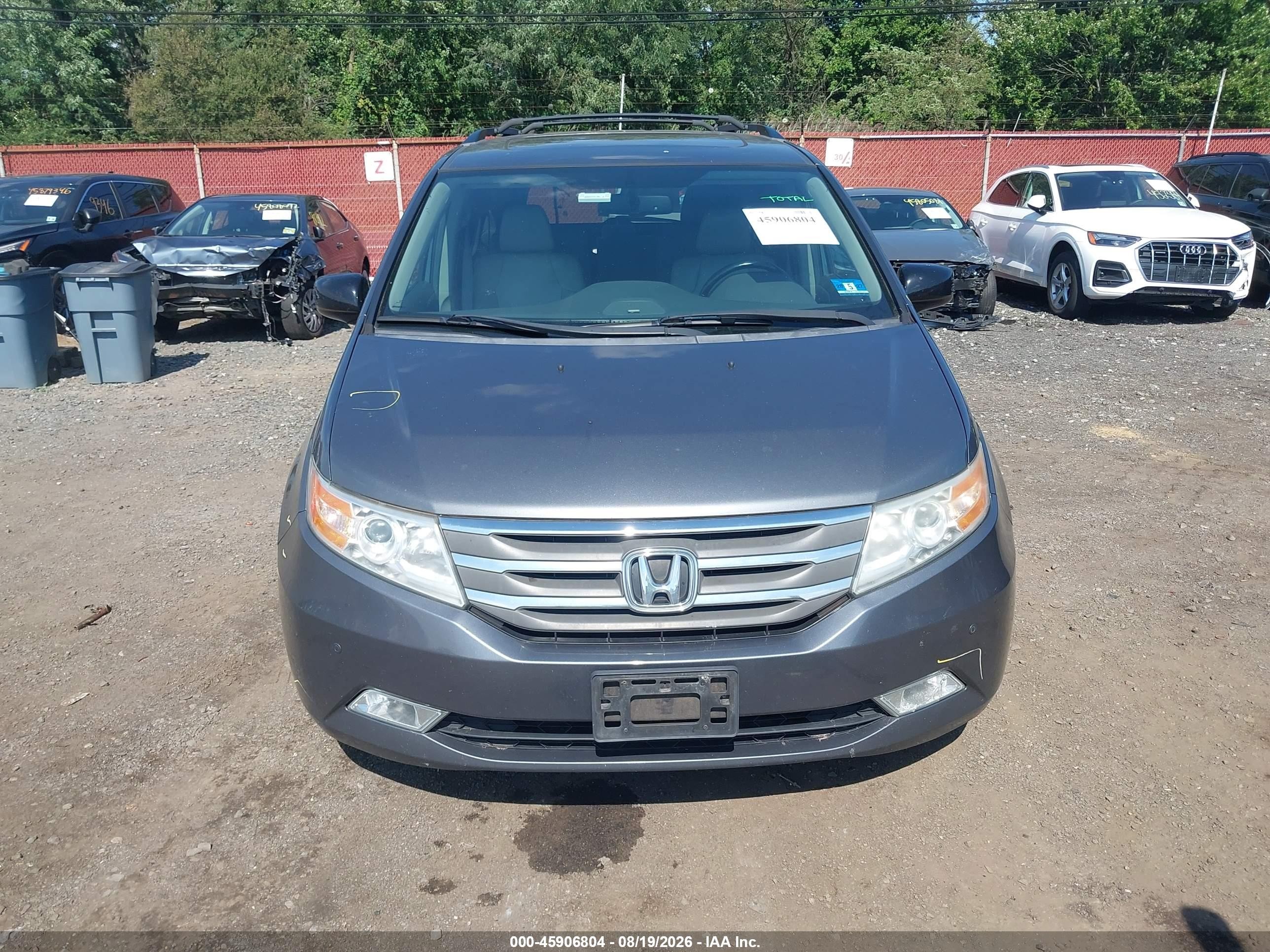 2013 Honda Odyssey Touring/touring Elite Серый vin: 5FNRL5H91DB069480