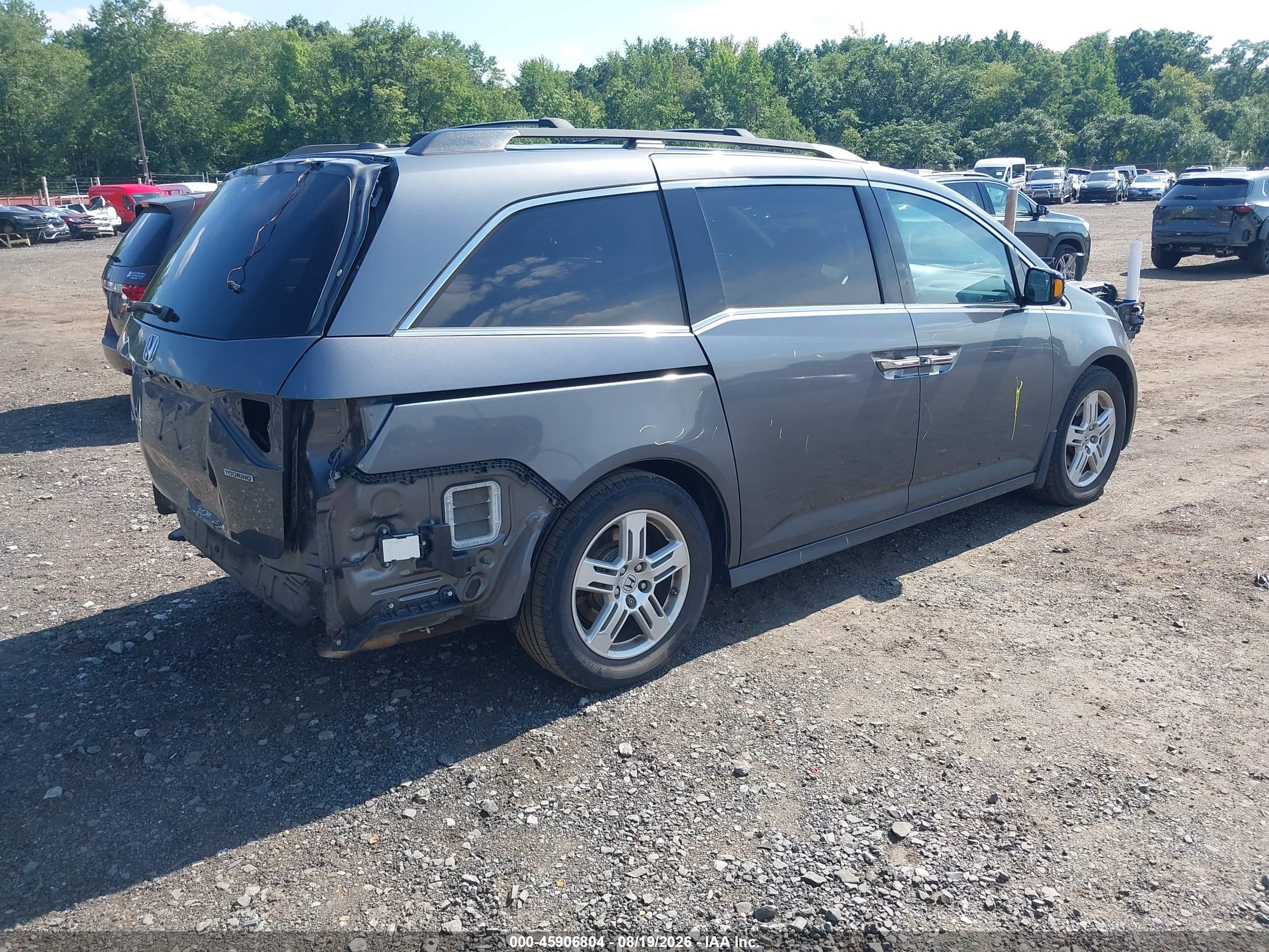 2013 Honda Odyssey Touring/touring Elite Серый vin: 5FNRL5H91DB069480