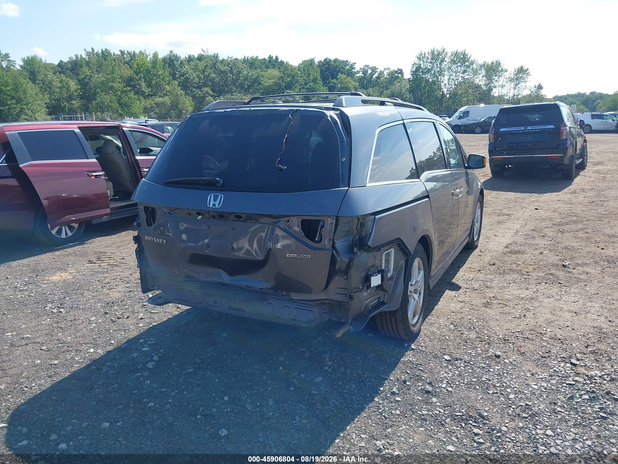 2013 Honda Odyssey Touring/touring Elite Серый vin: 5FNRL5H91DB069480