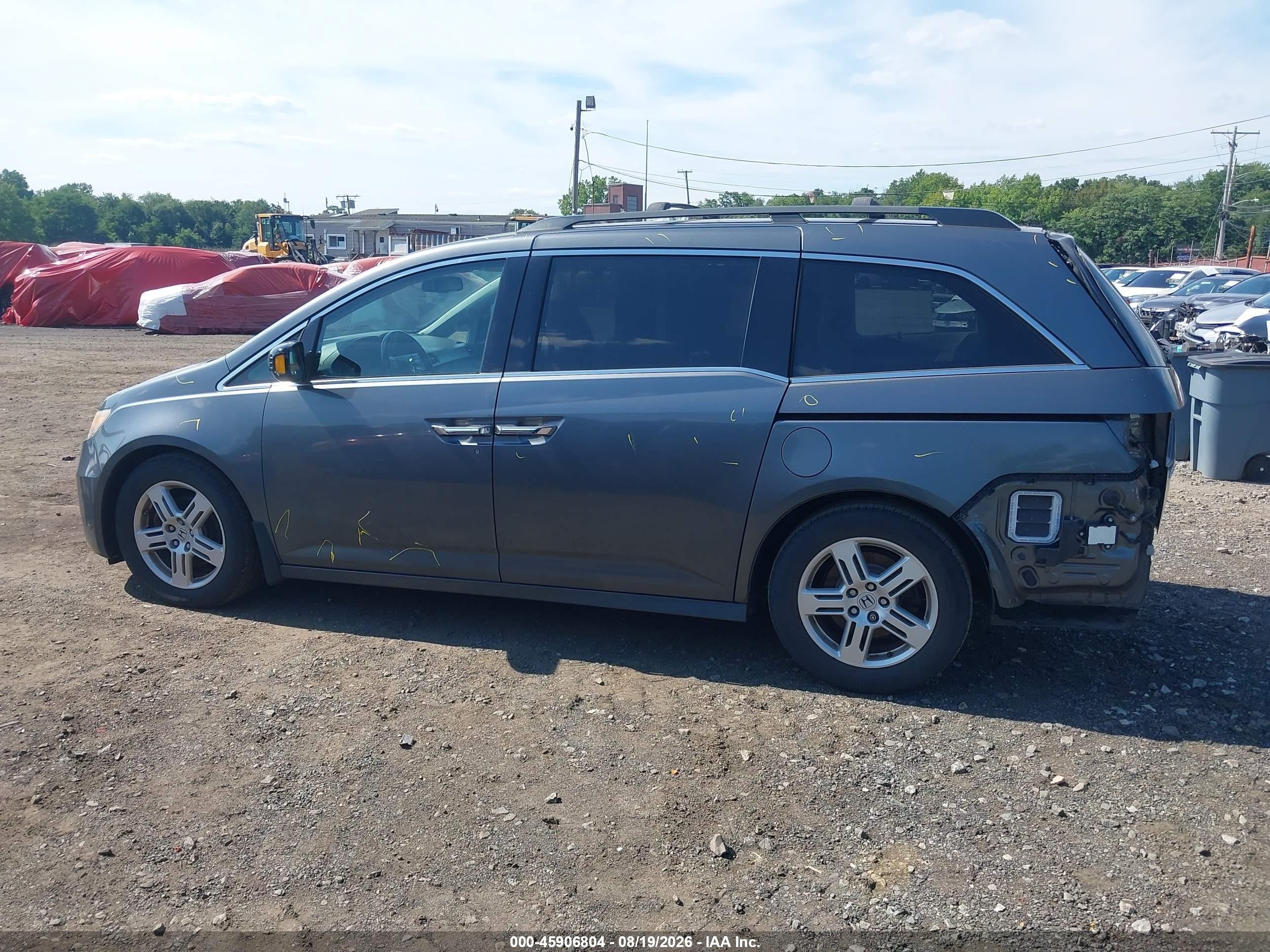 2013 Honda Odyssey Touring/touring Elite Серый vin: 5FNRL5H91DB069480