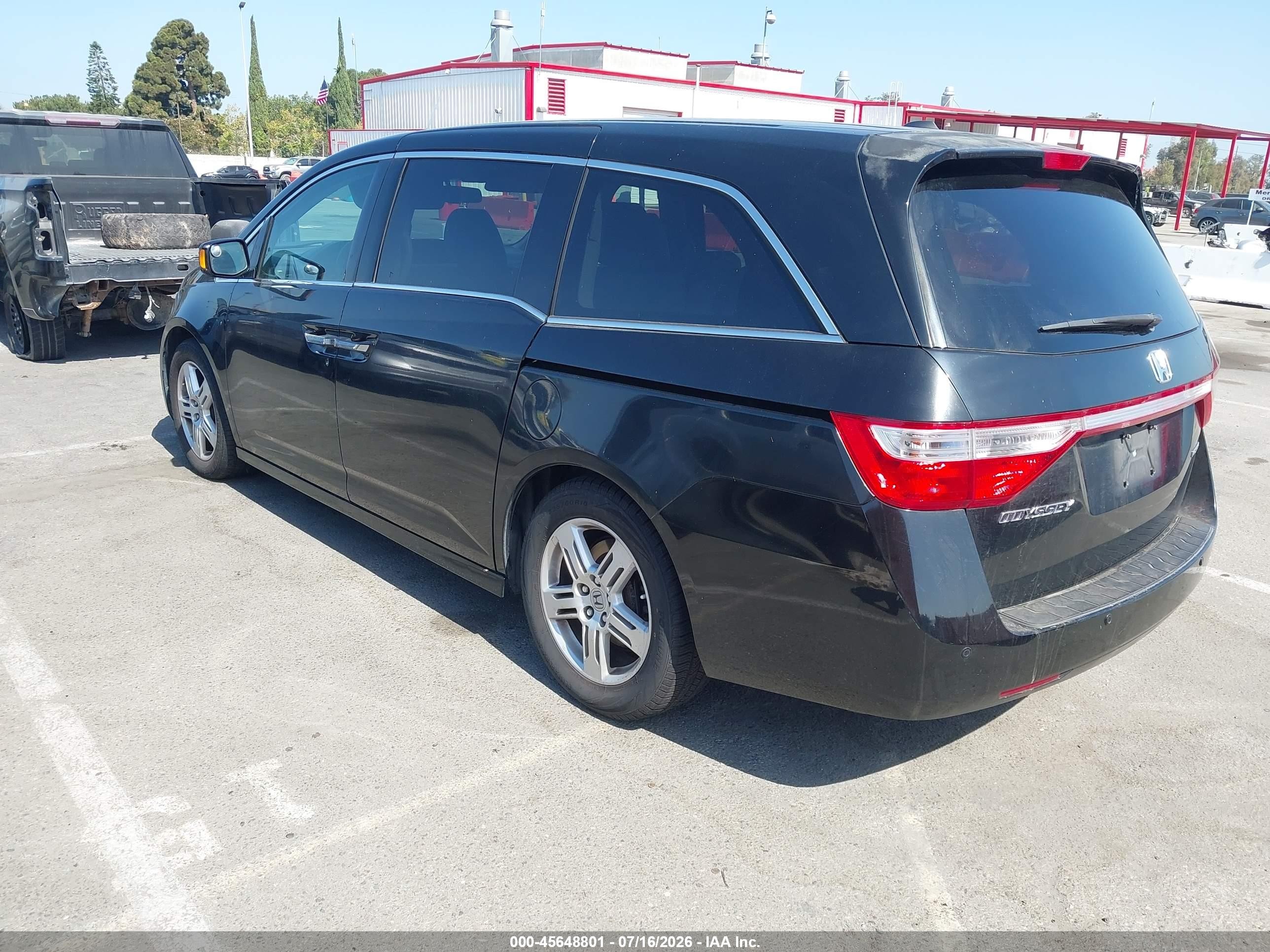 2013 Honda Odyssey Touring/touring Elite Black vin: 5FNRL5H91DB085565