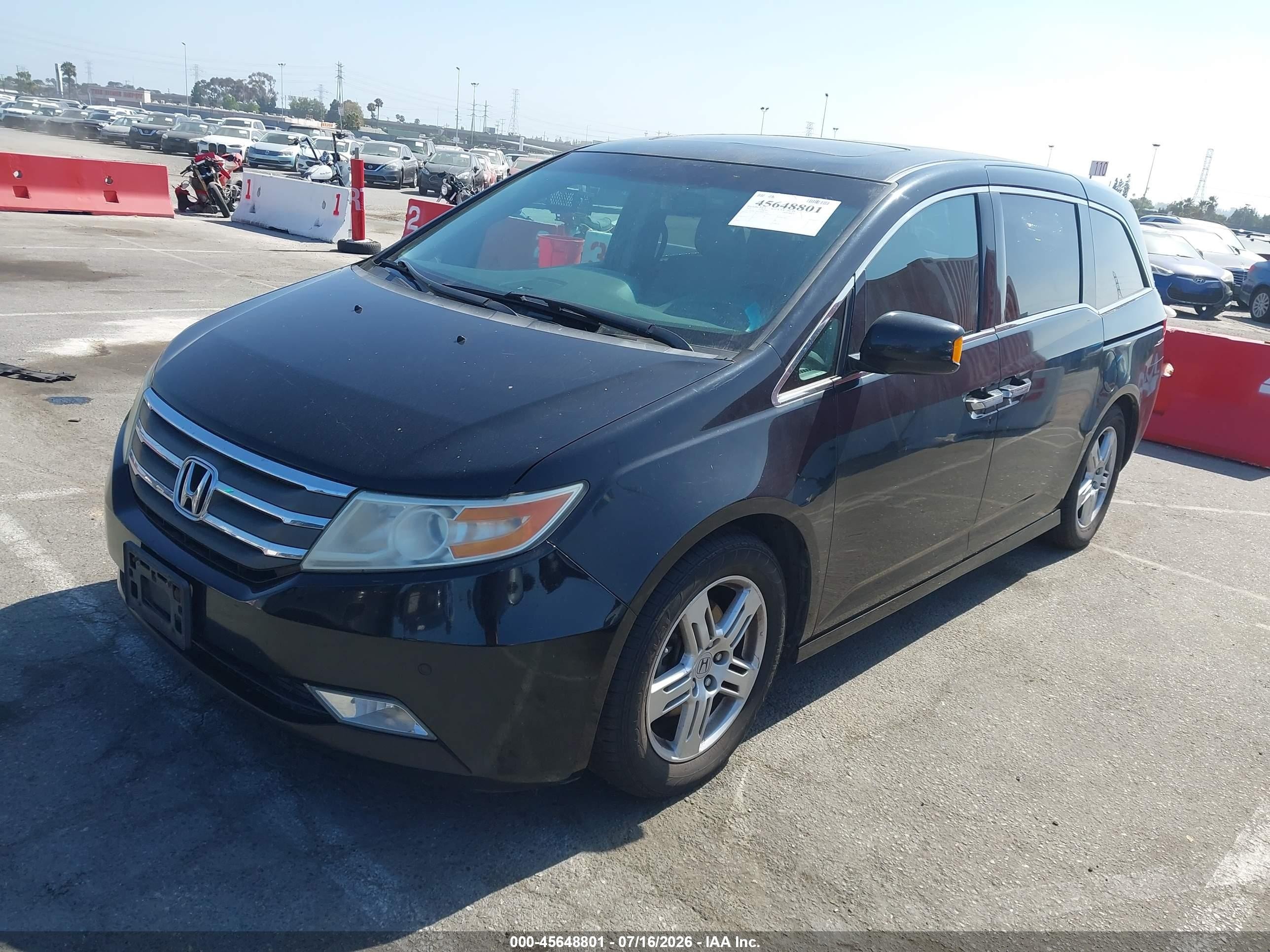 2013 Honda Odyssey Touring/touring Elite Black vin: 5FNRL5H91DB085565