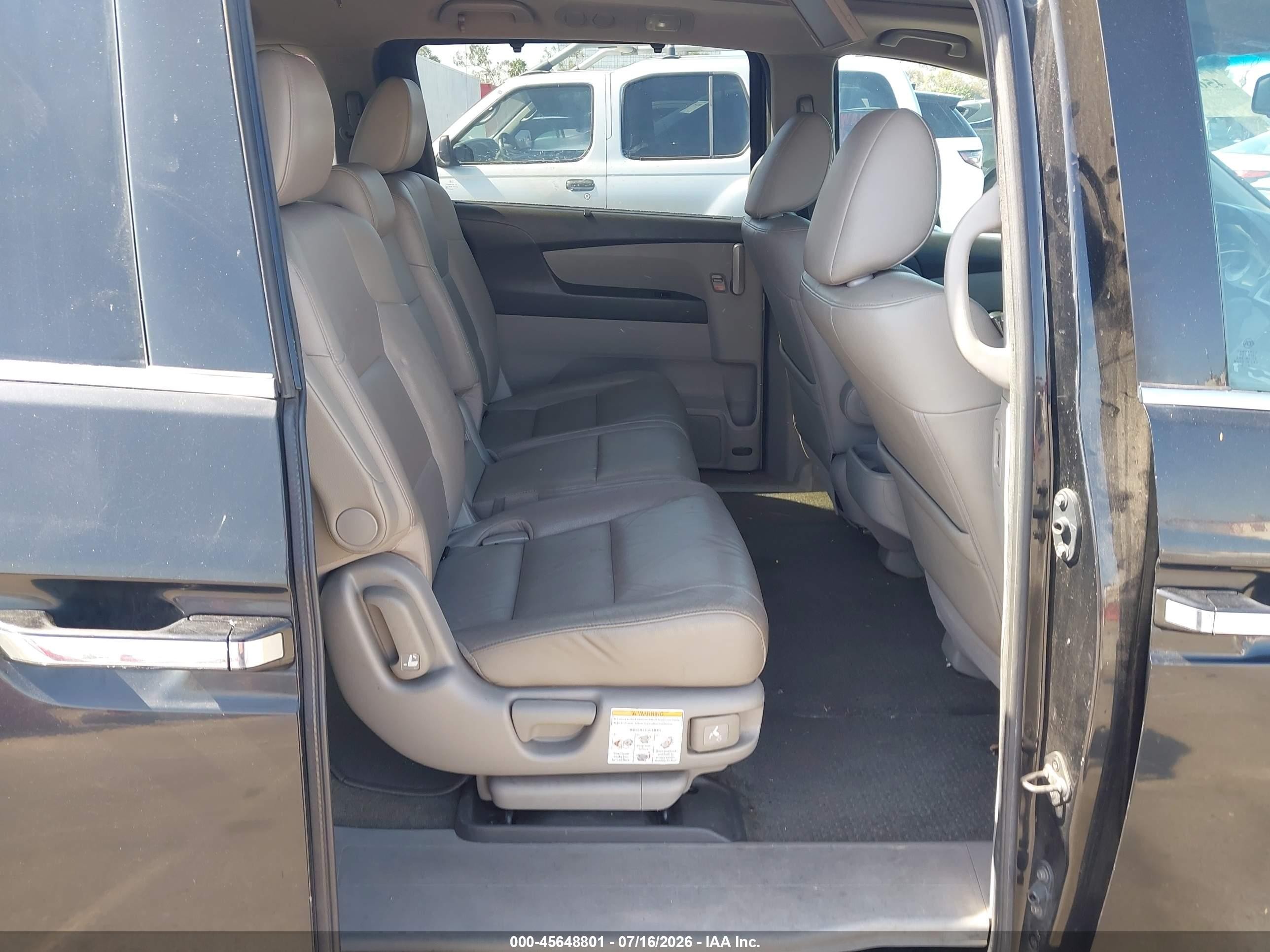 2013 Honda Odyssey Touring/touring Elite Black vin: 5FNRL5H91DB085565