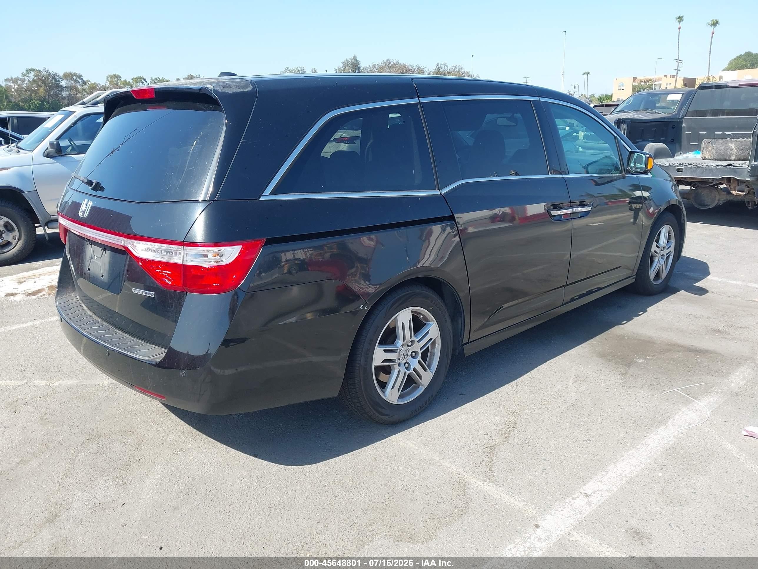 2013 Honda Odyssey Touring/touring Elite Black vin: 5FNRL5H91DB085565