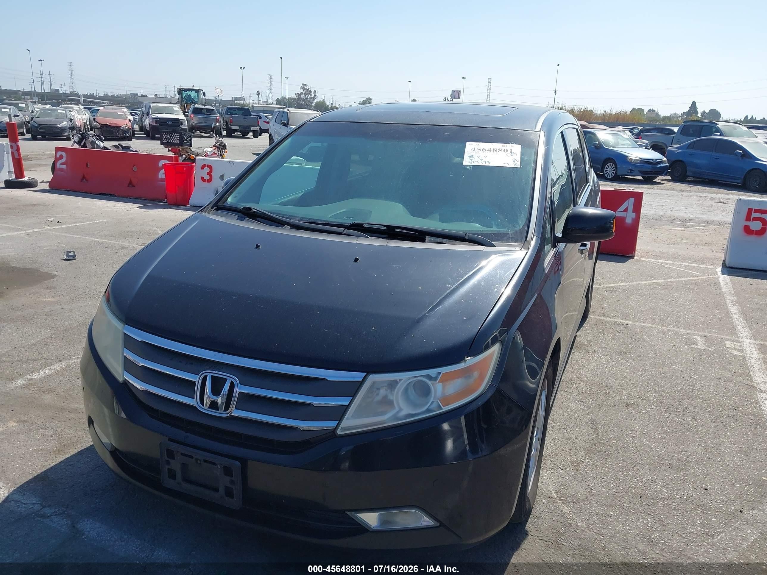 2013 Honda Odyssey Touring/touring Elite Black vin: 5FNRL5H91DB085565