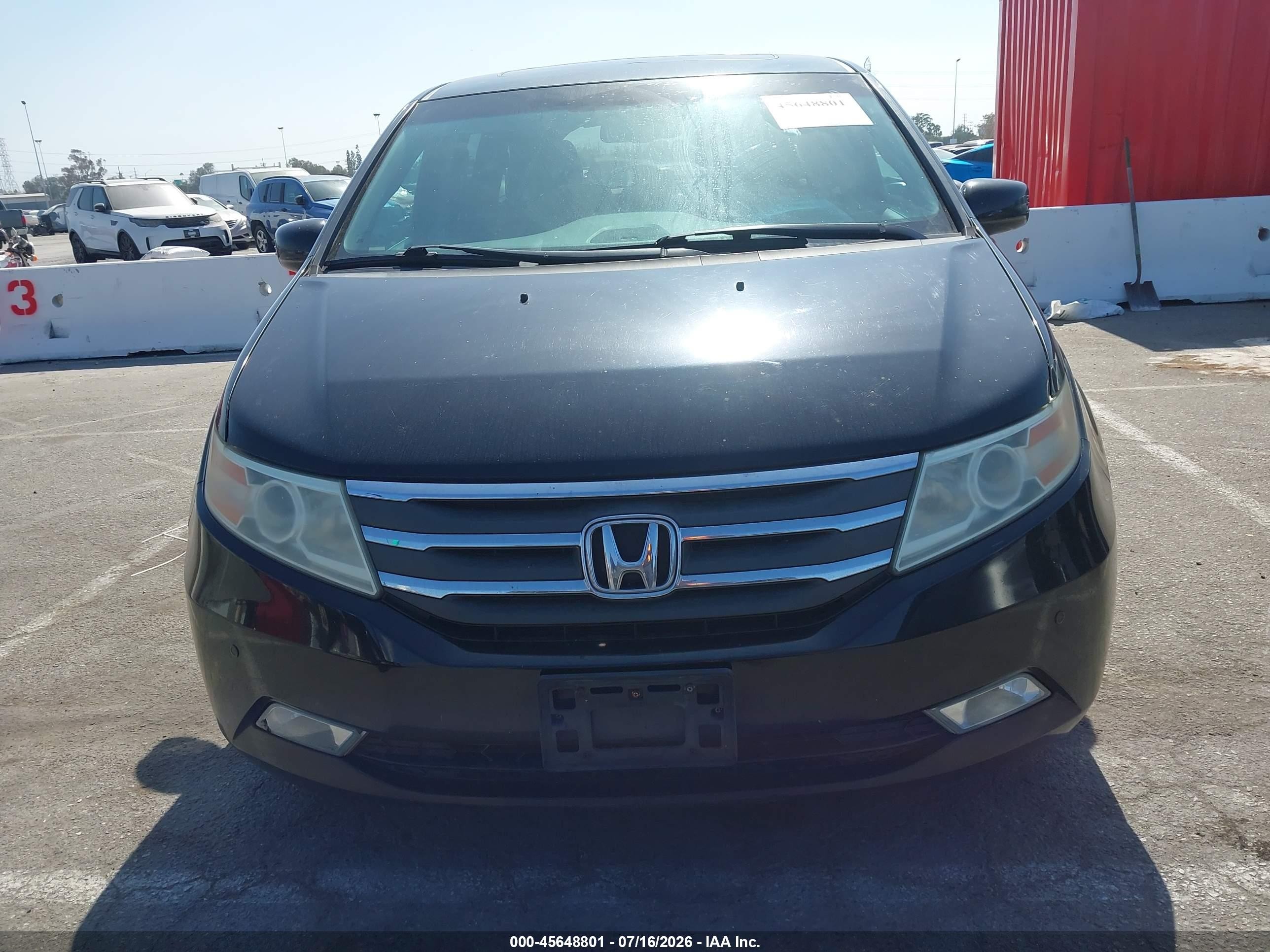 2013 Honda Odyssey Touring/touring Elite Black vin: 5FNRL5H91DB085565