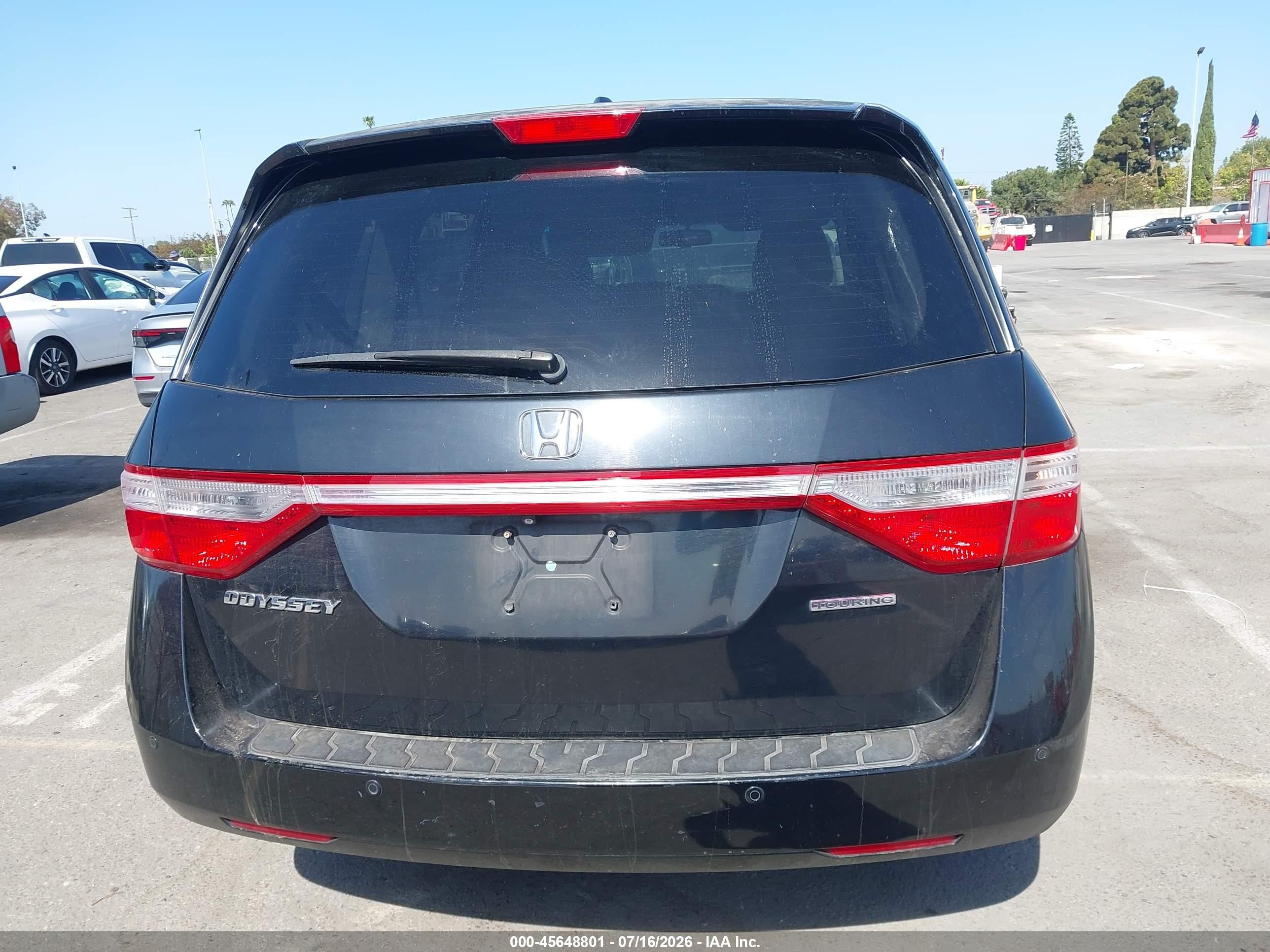 2013 Honda Odyssey Touring/touring Elite Black vin: 5FNRL5H91DB085565