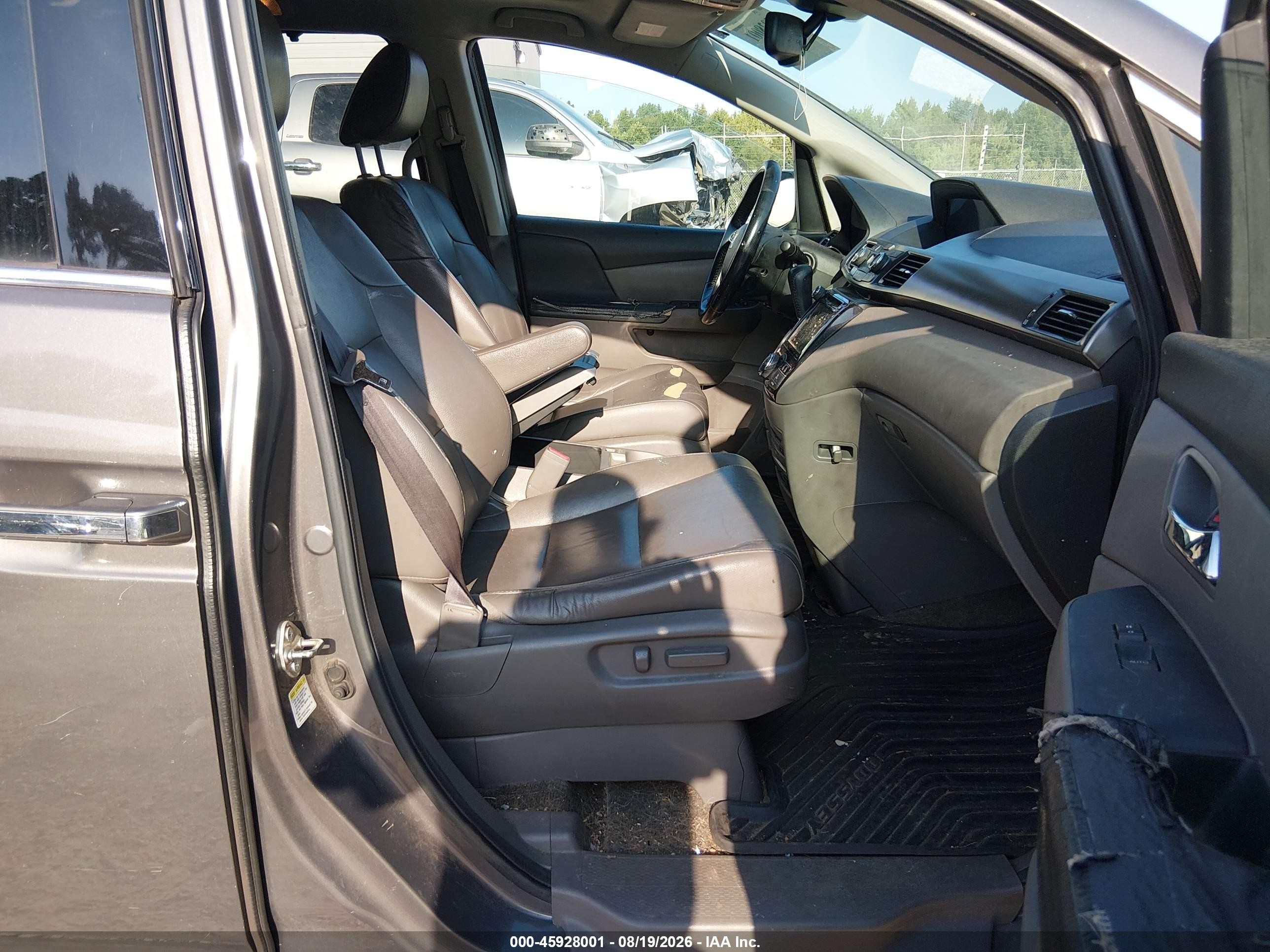 2014 Honda Odyssey Touring/touring Elite Gray vin: 5FNRL5H91EB014335