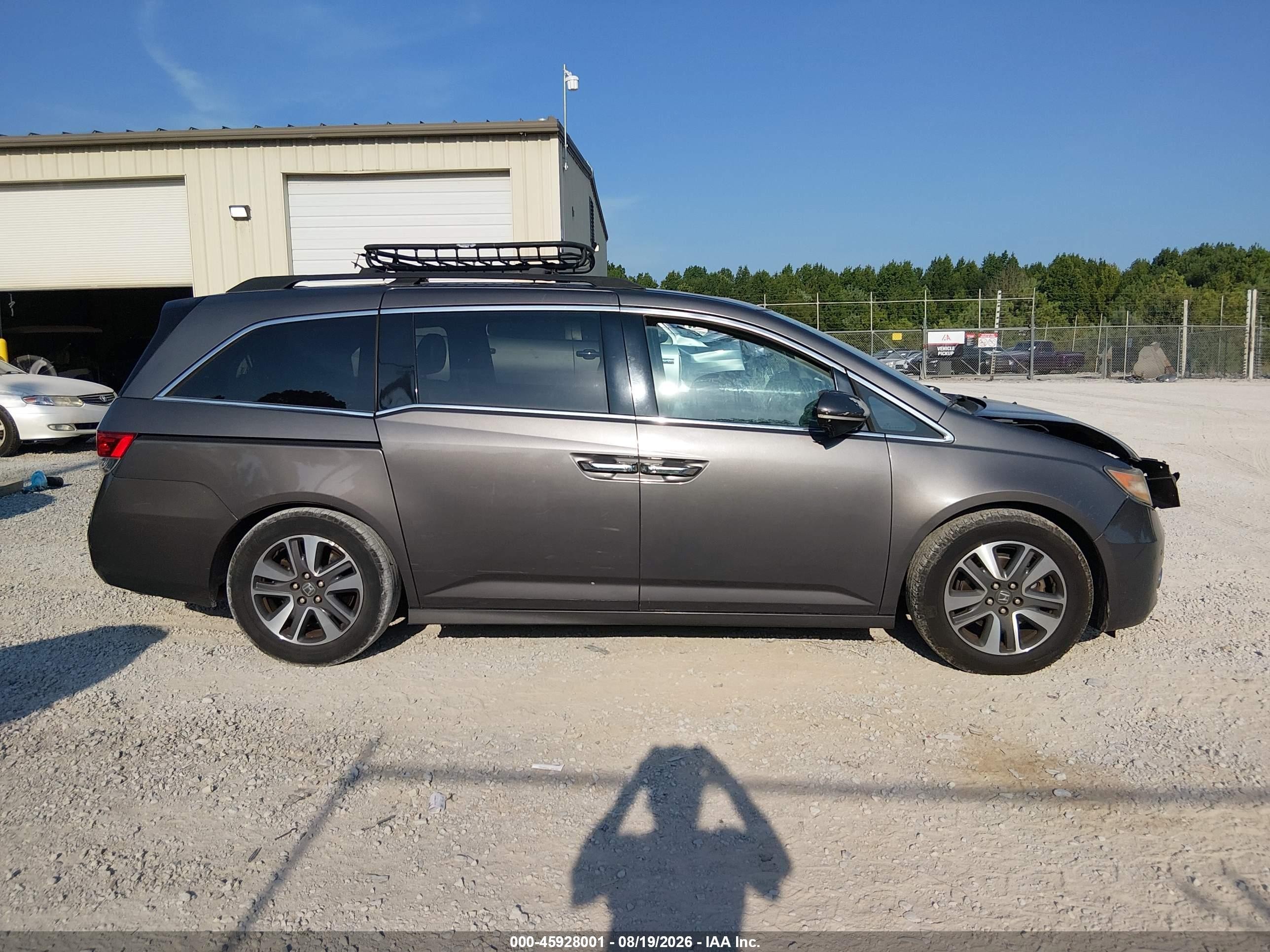 2014 Honda Odyssey Touring/touring Elite Gray vin: 5FNRL5H91EB014335