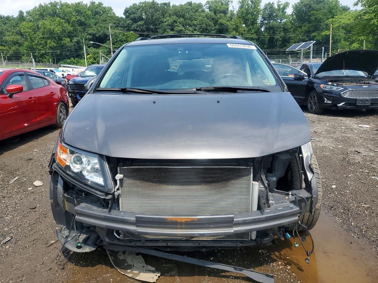 2014 Honda Odyssey Touring Gray vin: 5FNRL5H91EB031507