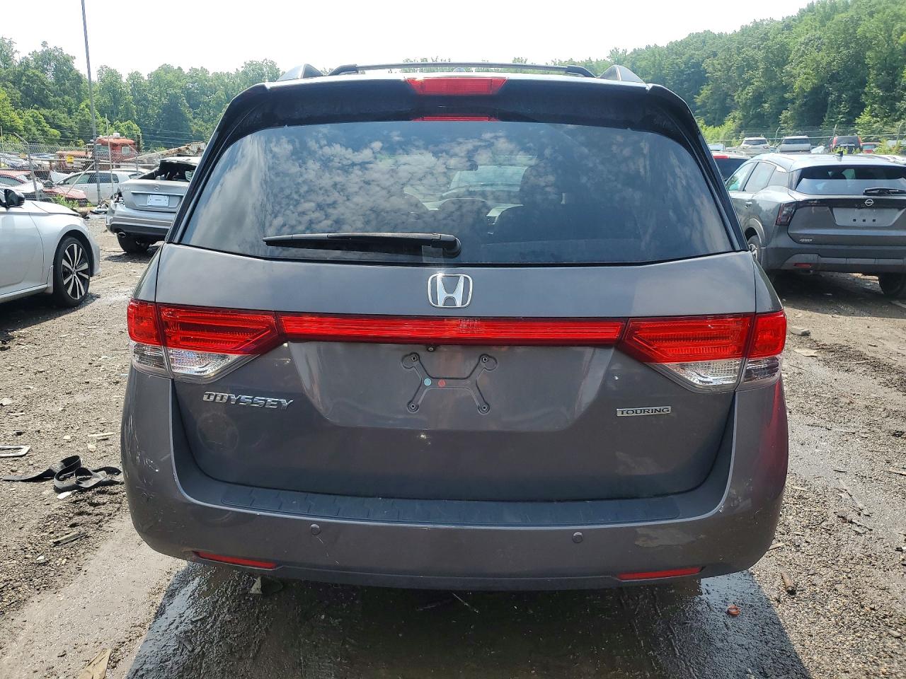 2014 Honda Odyssey Touring Gray vin: 5FNRL5H91EB031507