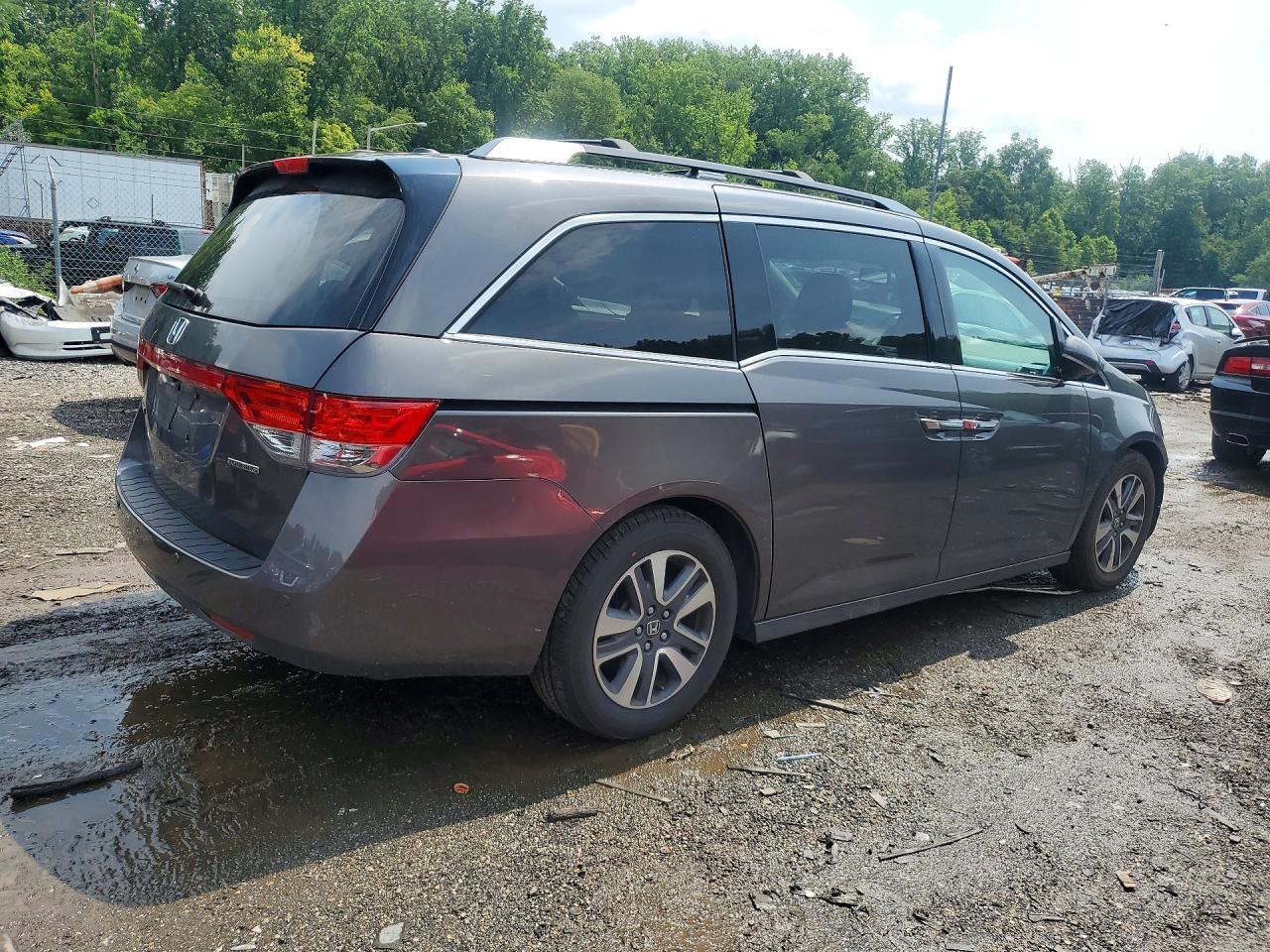 2014 Honda Odyssey Touring Gray vin: 5FNRL5H91EB031507
