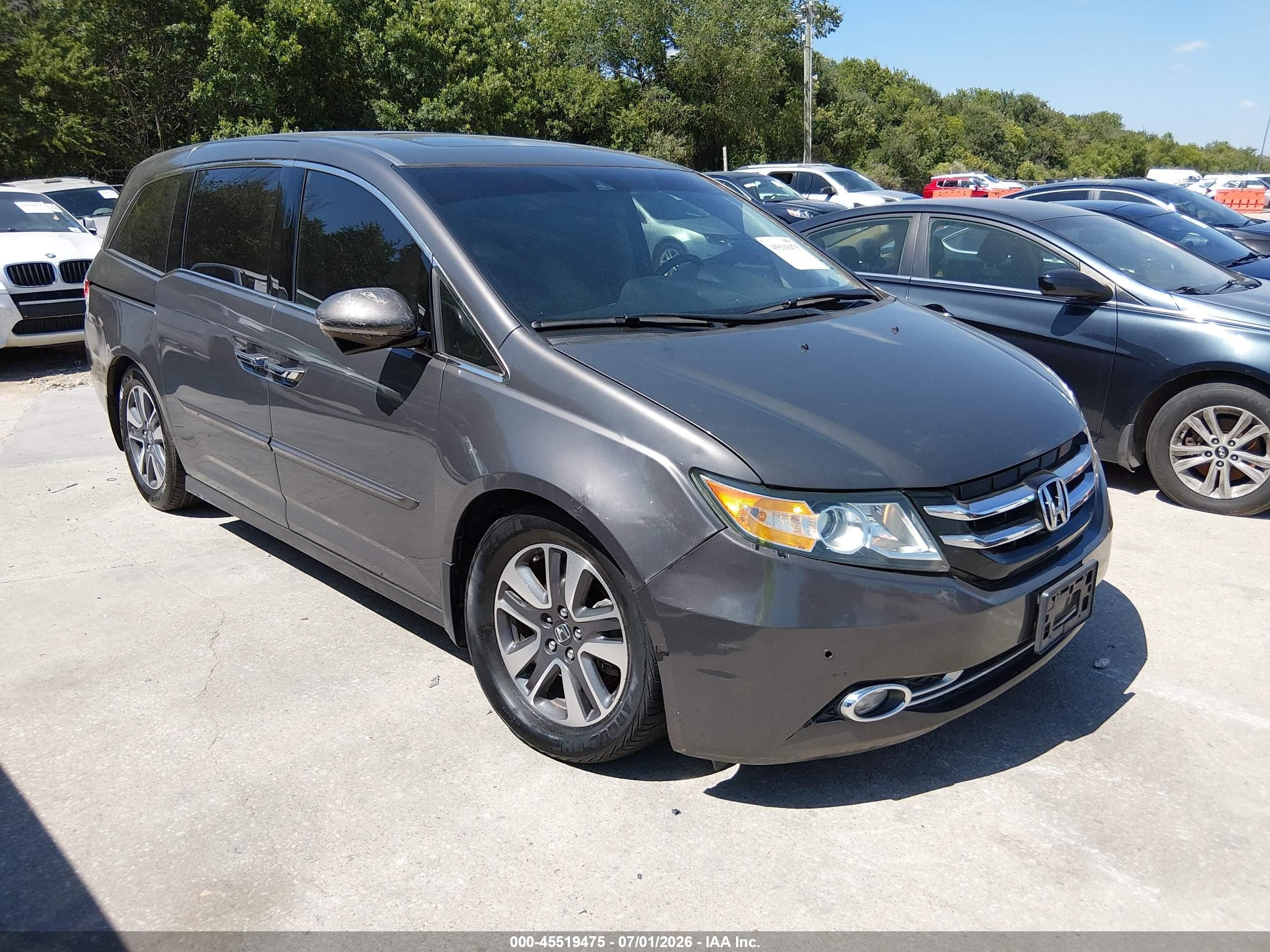 2014 Honda Odyssey Touring/touring Elite Brown vin: 5FNRL5H91EB052499