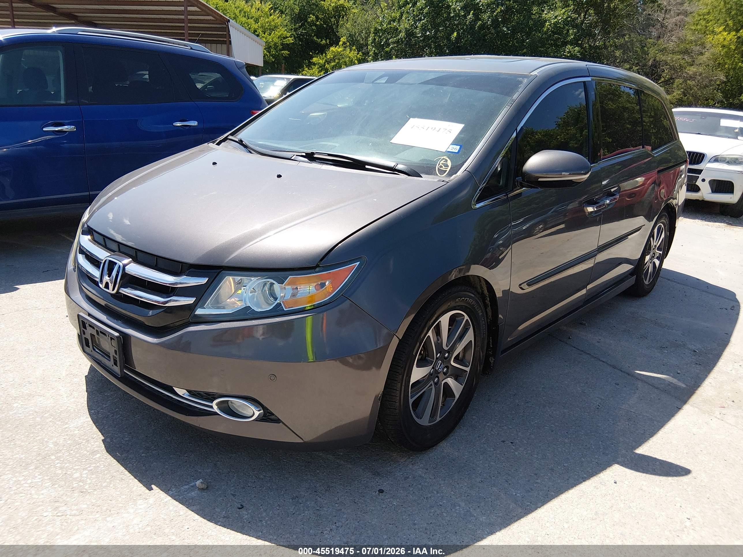 2014 Honda Odyssey Touring/touring Elite Brown vin: 5FNRL5H91EB052499