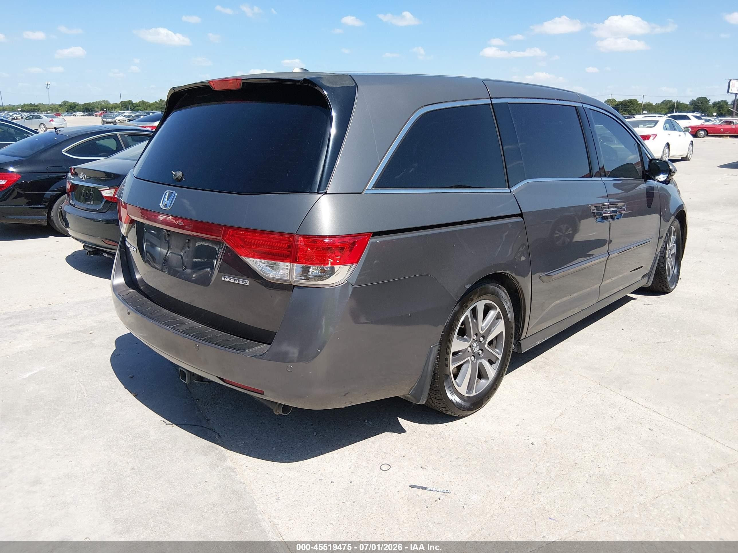 2014 Honda Odyssey Touring/touring Elite Brown vin: 5FNRL5H91EB052499