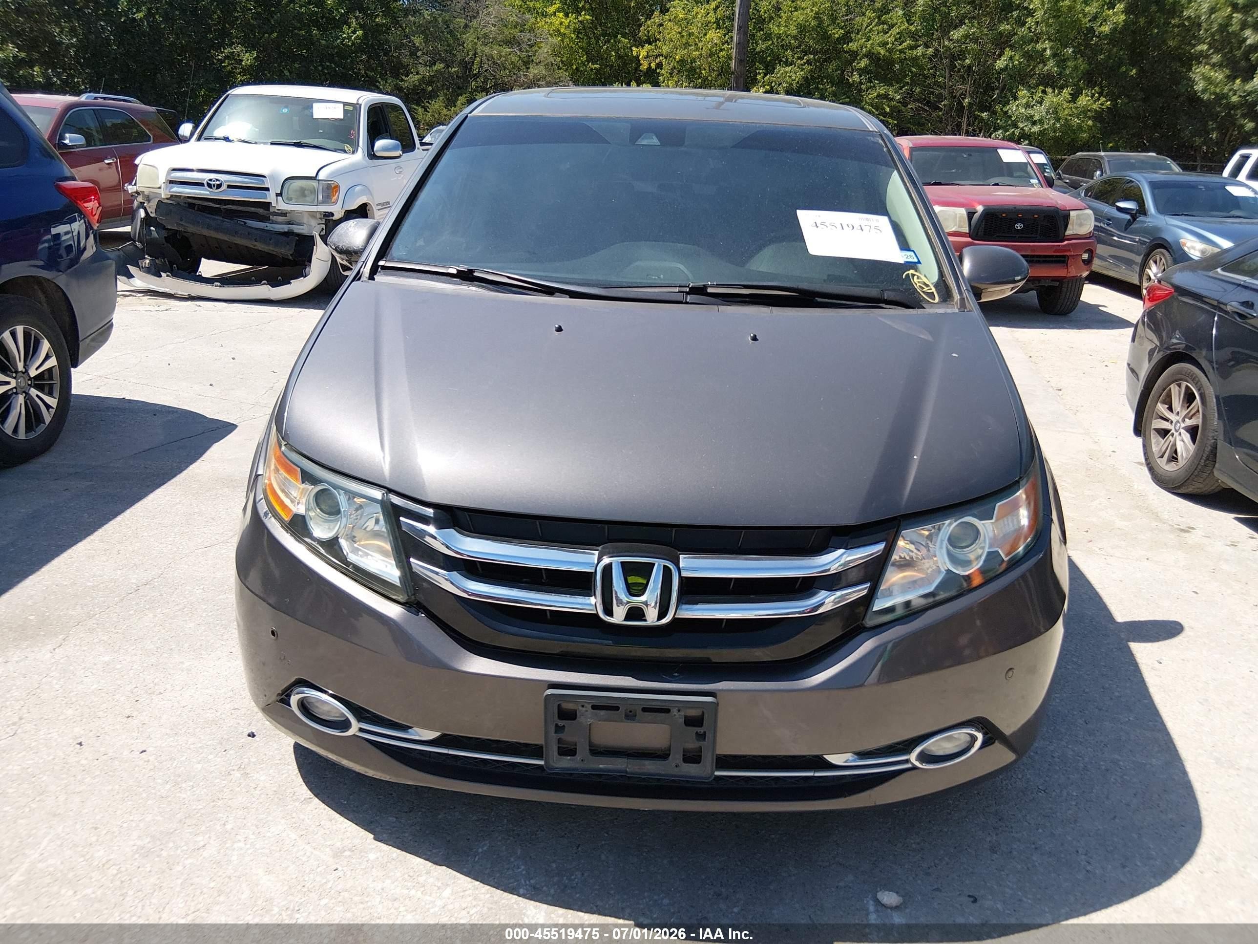 2014 Honda Odyssey Touring/touring Elite Brown vin: 5FNRL5H91EB052499