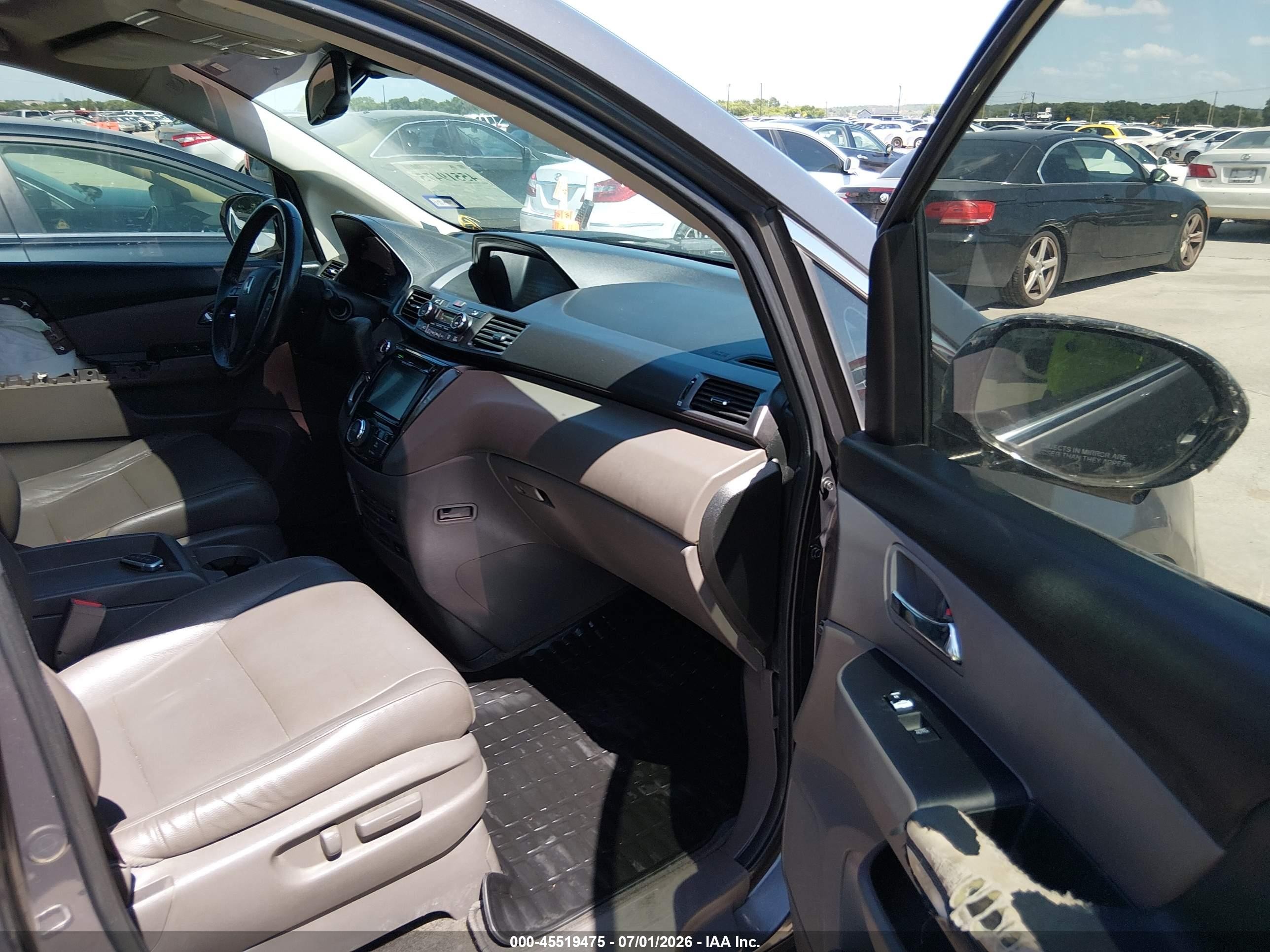 2014 Honda Odyssey Touring/touring Elite Brown vin: 5FNRL5H91EB052499