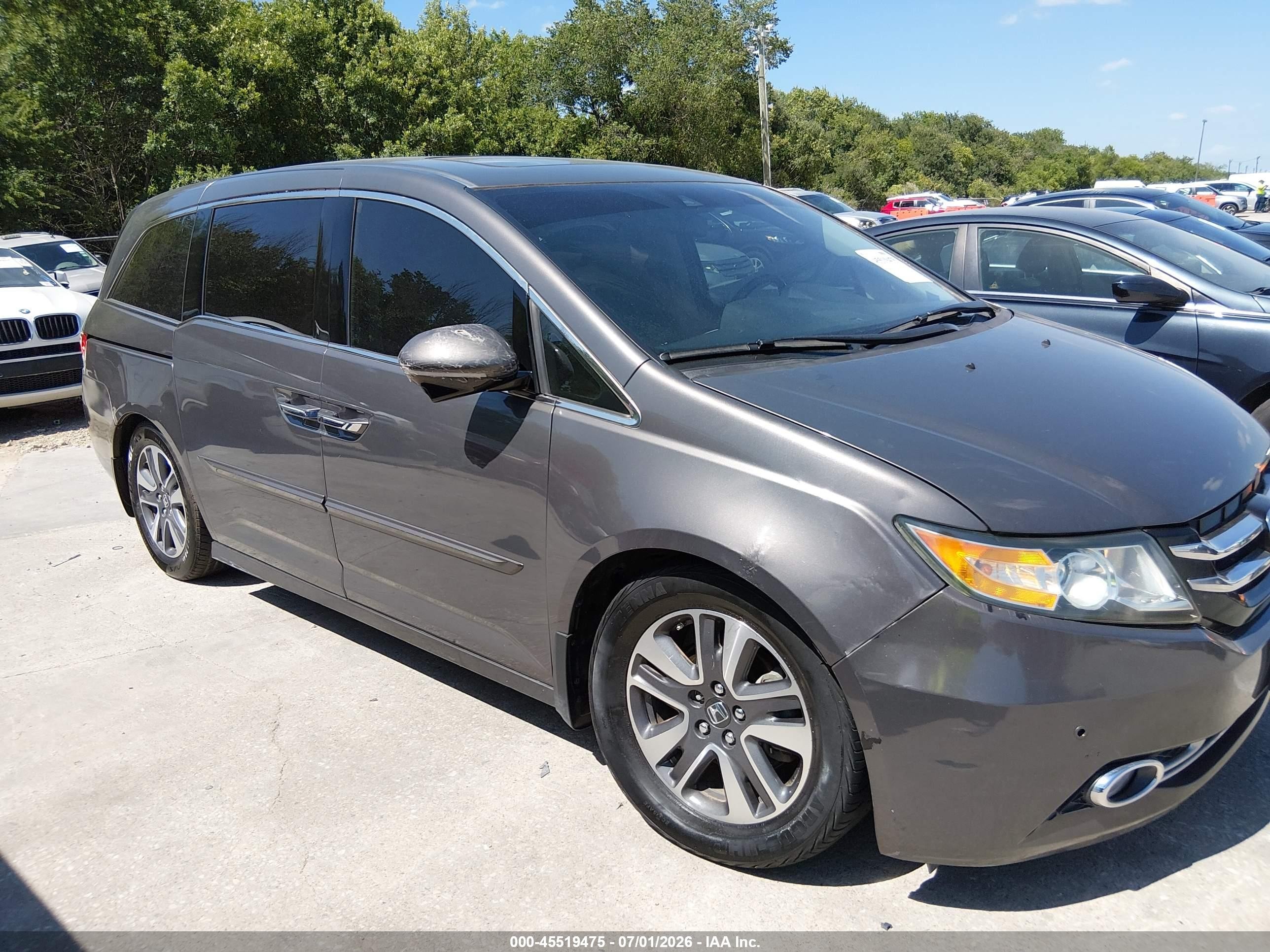 2014 Honda Odyssey Touring/touring Elite Brown vin: 5FNRL5H91EB052499