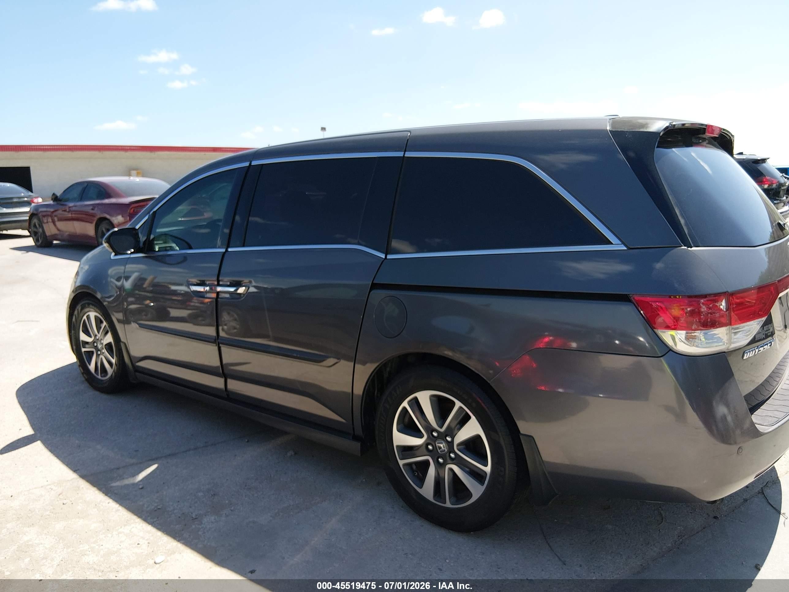 2014 Honda Odyssey Touring/touring Elite Brown vin: 5FNRL5H91EB052499