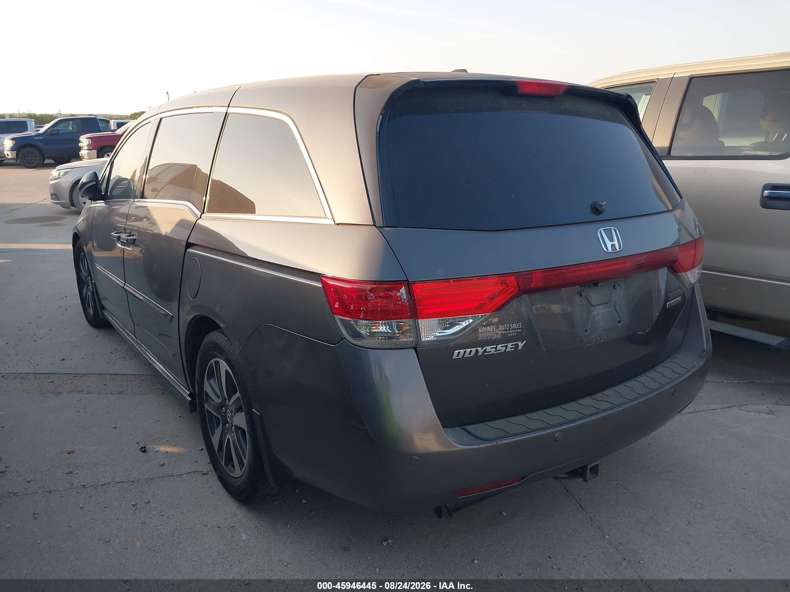 2014 Honda Odyssey Touring/touring Elite Gray vin: 5FNRL5H91EB052499