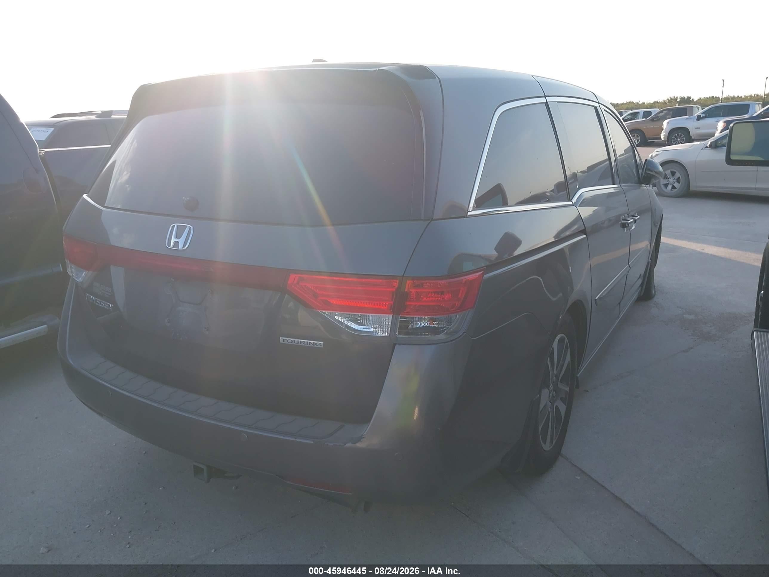 2014 Honda Odyssey Touring/touring Elite Gray vin: 5FNRL5H91EB052499