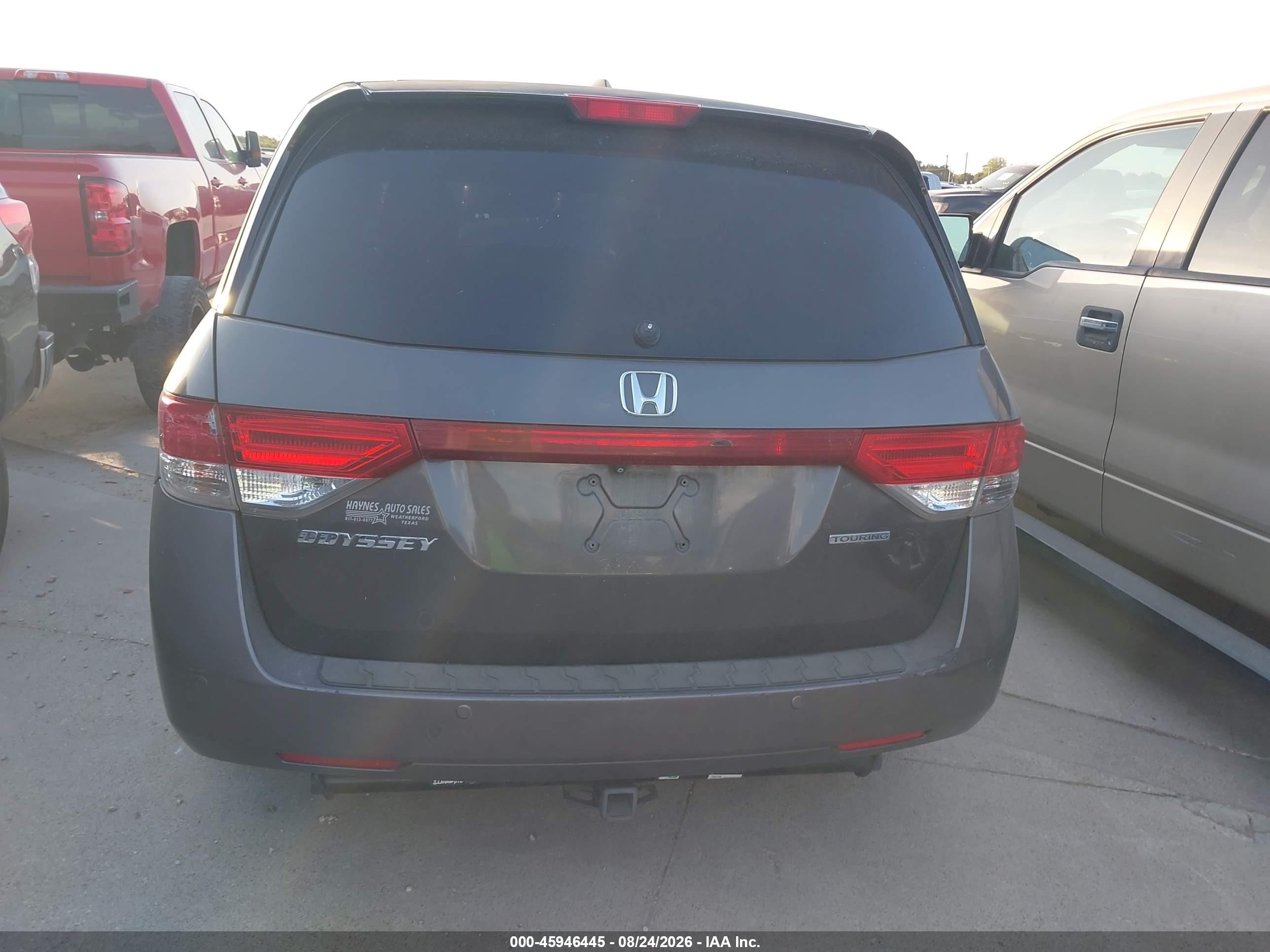 2014 Honda Odyssey Touring/touring Elite Gray vin: 5FNRL5H91EB052499