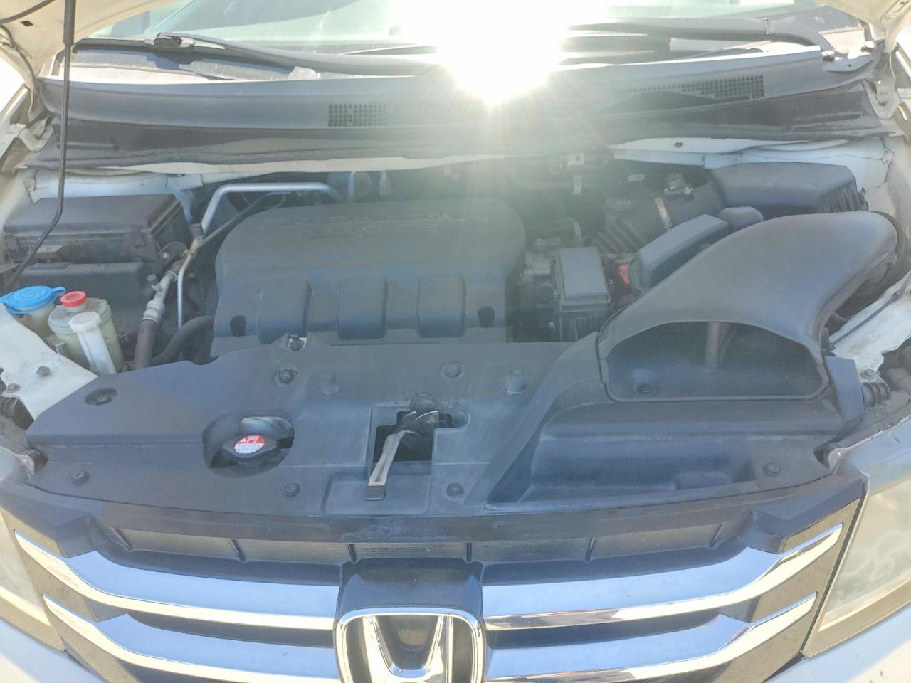 2014 Honda Odyssey Touring White vin: 5FNRL5H91EB071800