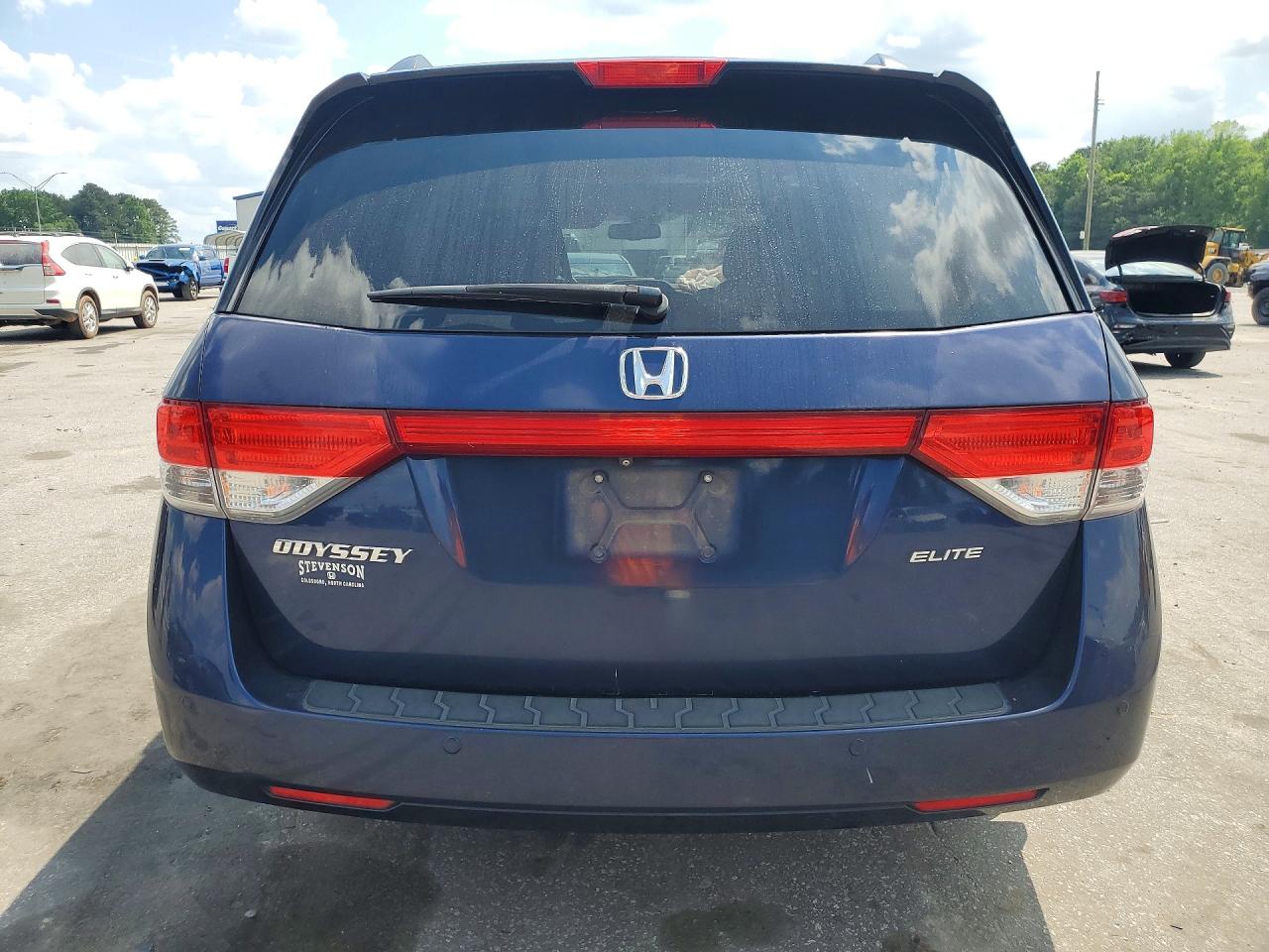 2014 Honda Odyssey Touring Blue vin: 5FNRL5H91EB095014
