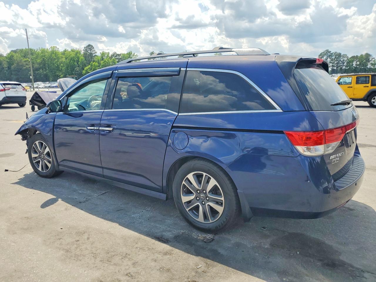 2014 Honda Odyssey Touring Blue vin: 5FNRL5H91EB095014