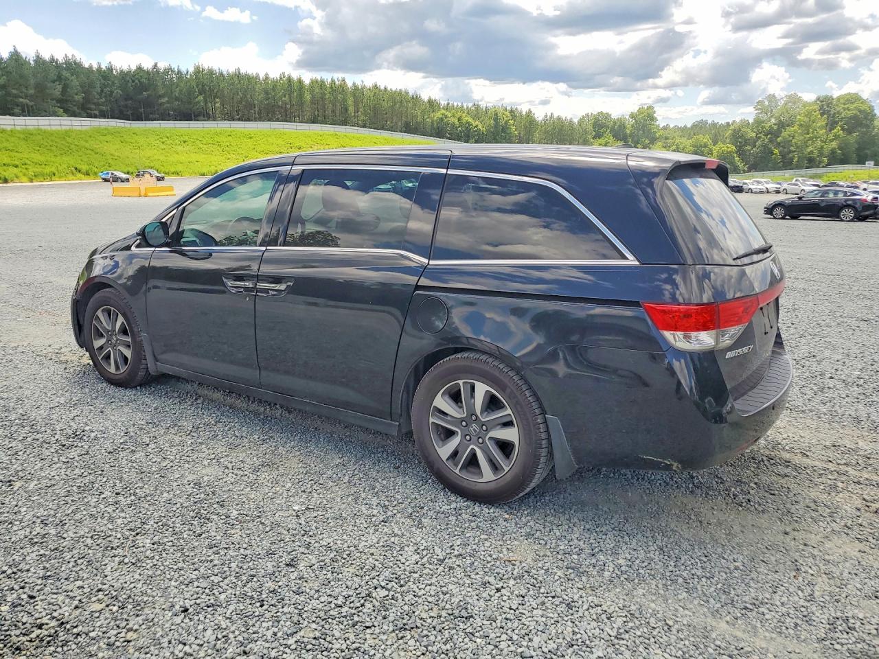 2014 Honda Odyssey Touring Black vin: 5FNRL5H91EB110580
