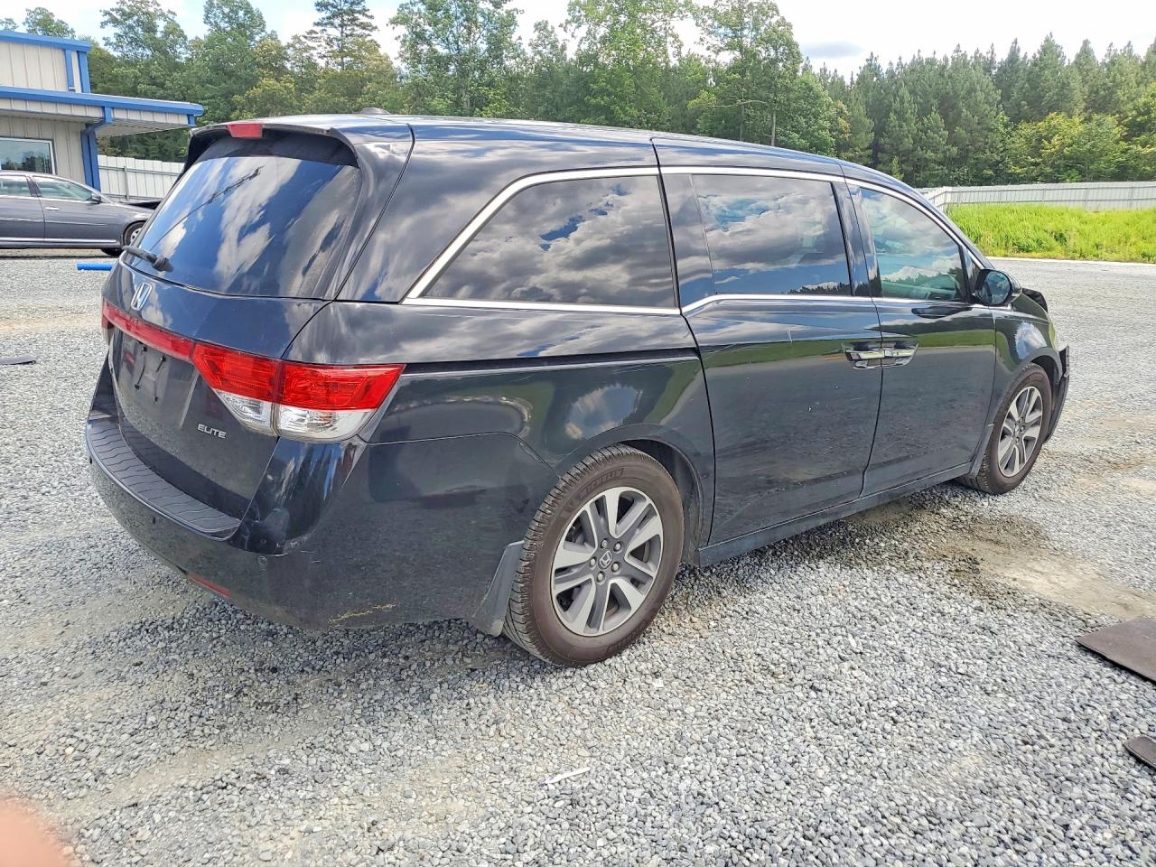 2014 Honda Odyssey Touring Black vin: 5FNRL5H91EB110580