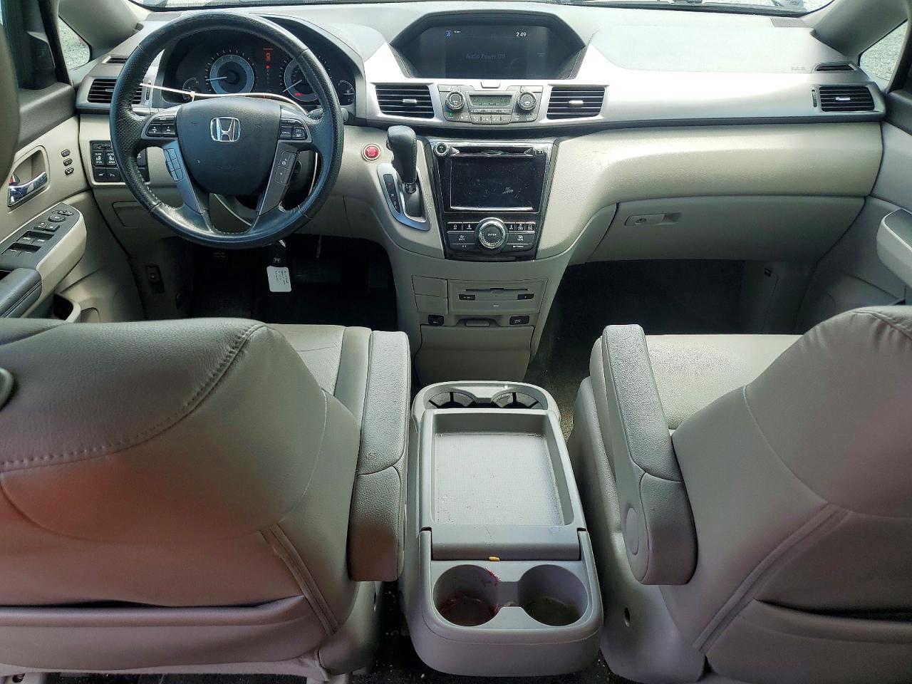 2014 Honda Odyssey Touring Black vin: 5FNRL5H91EB110580
