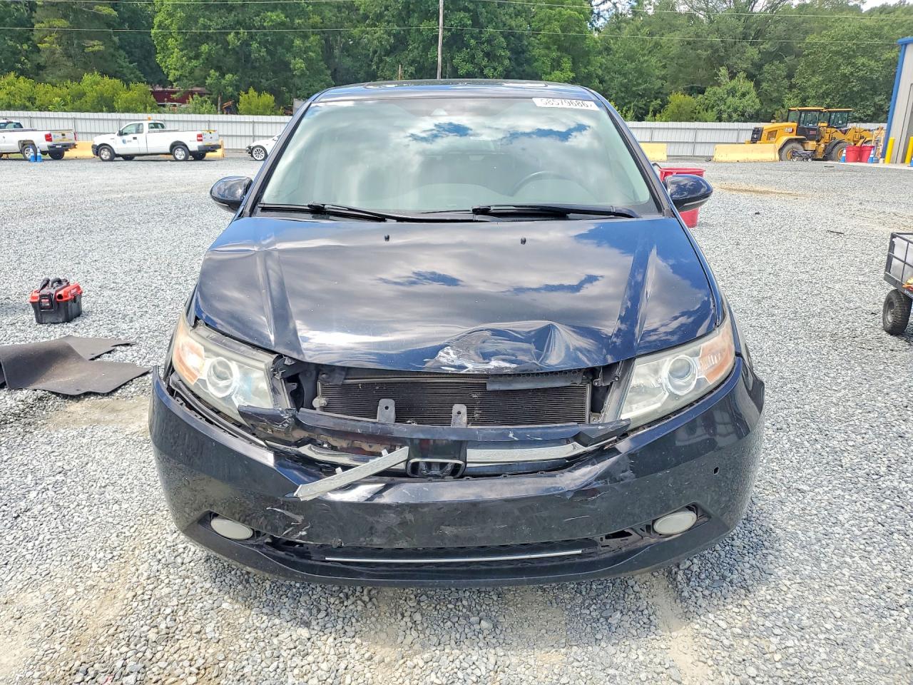 2014 Honda Odyssey Touring Black vin: 5FNRL5H91EB110580