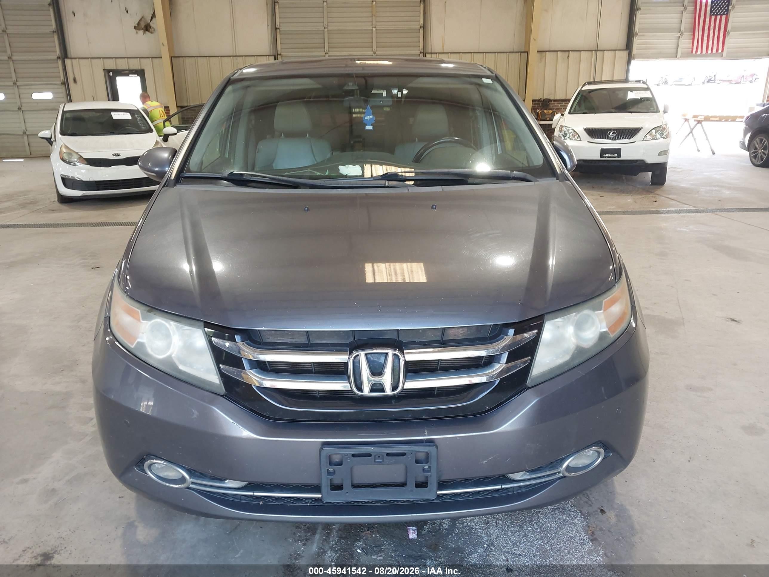 2014 Honda Odyssey Touring/touring Elite Gray vin: 5FNRL5H91EB136435