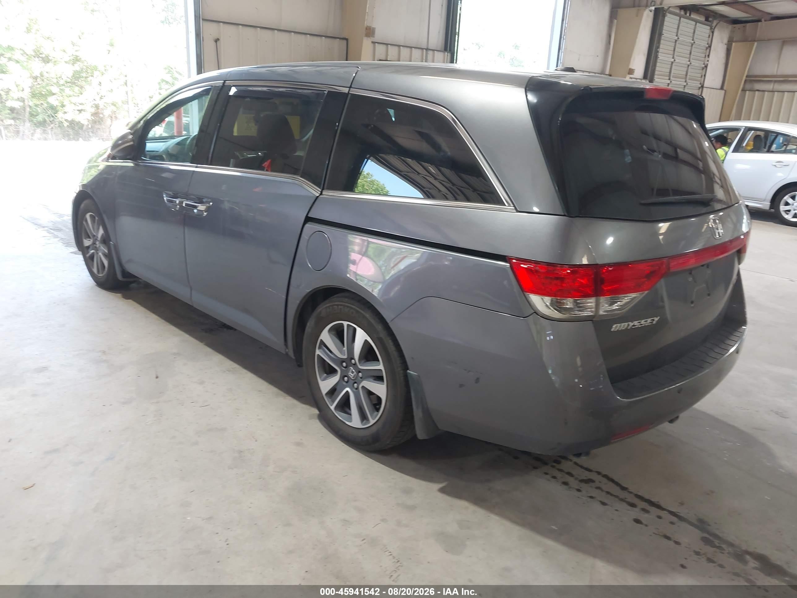 2014 Honda Odyssey Touring/touring Elite Gray vin: 5FNRL5H91EB136435