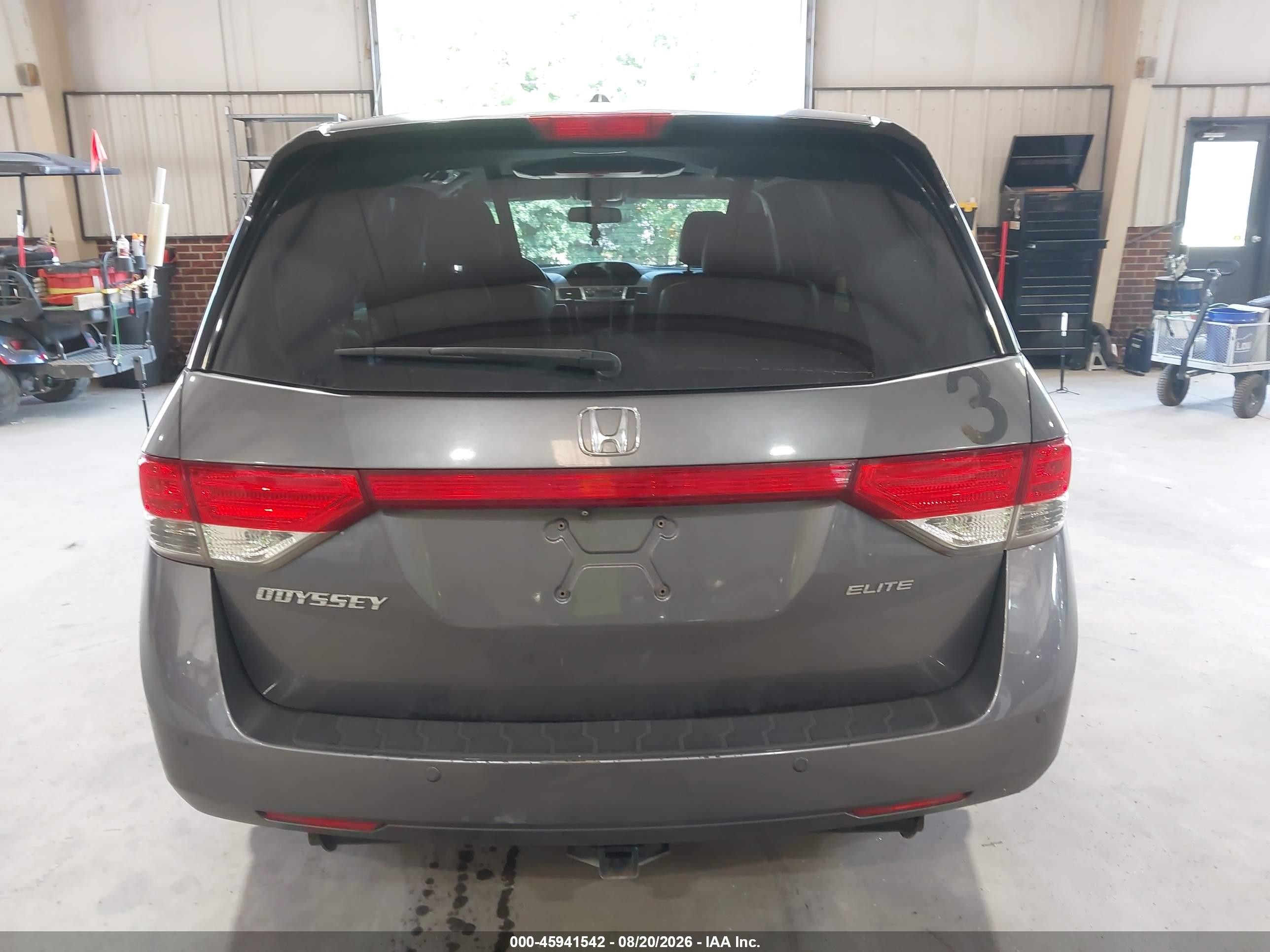 2014 Honda Odyssey Touring/touring Elite Gray vin: 5FNRL5H91EB136435