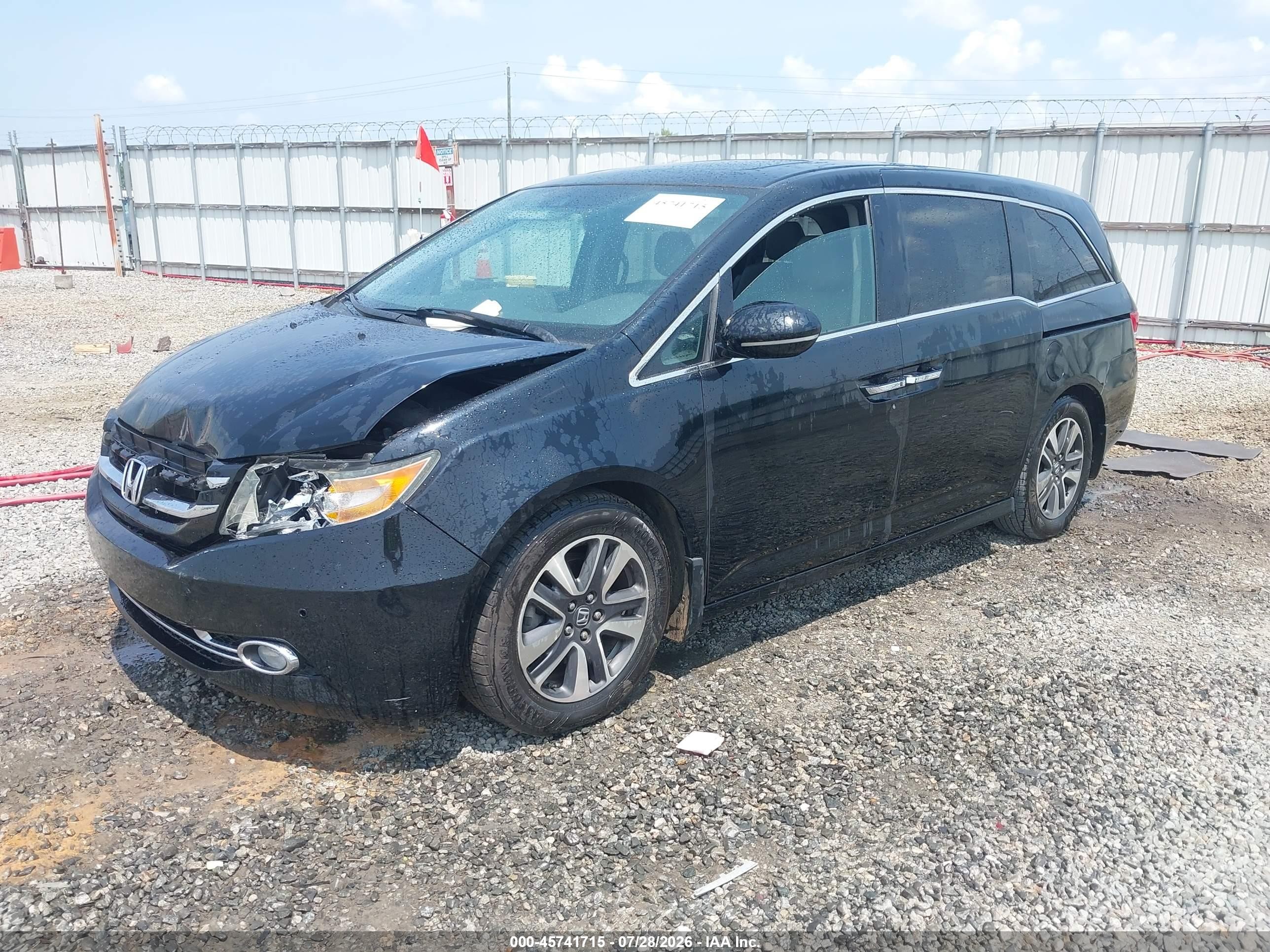 2015 Honda Odyssey Touring/touring Elite Black vin: 5FNRL5H91FB017429