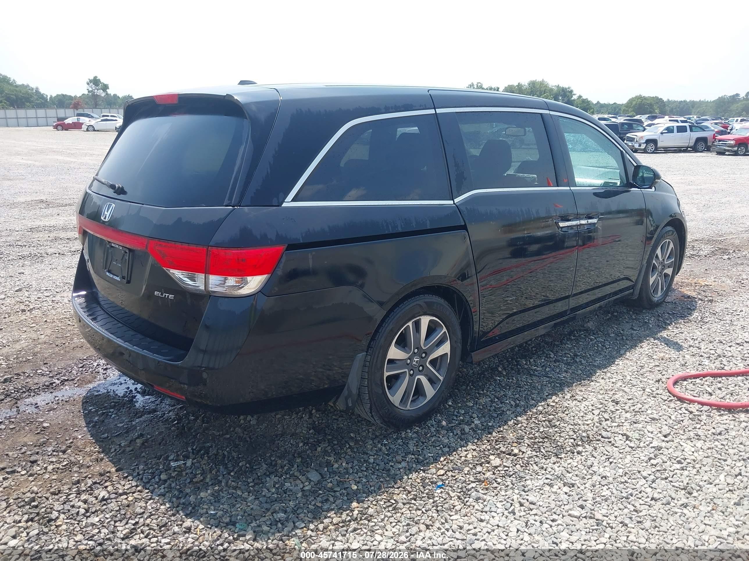 2015 Honda Odyssey Touring/touring Elite Black vin: 5FNRL5H91FB017429