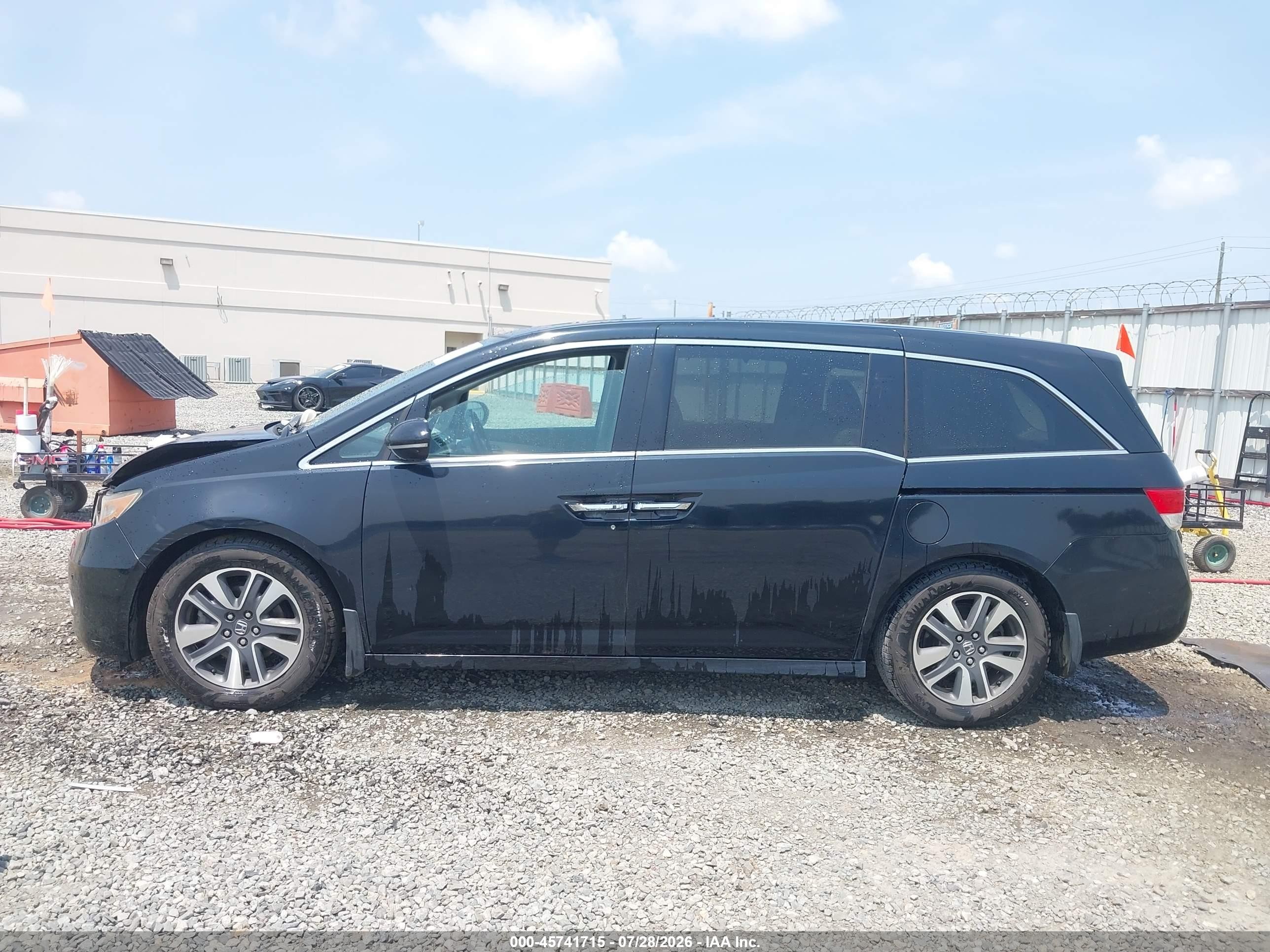 2015 Honda Odyssey Touring/touring Elite Black vin: 5FNRL5H91FB017429