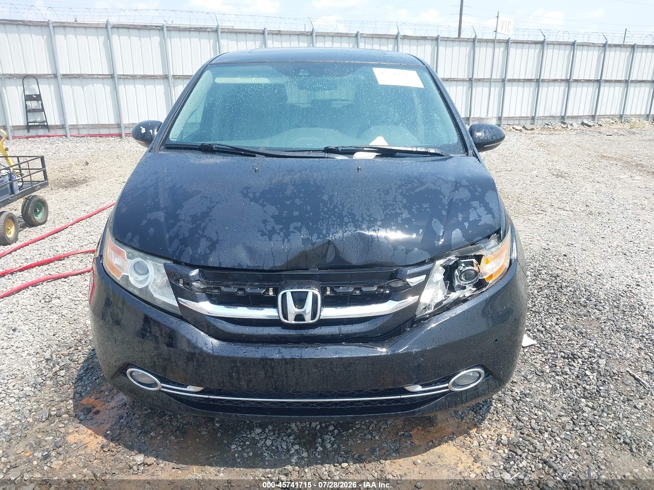 2015 Honda Odyssey Touring/touring Elite Black vin: 5FNRL5H91FB017429