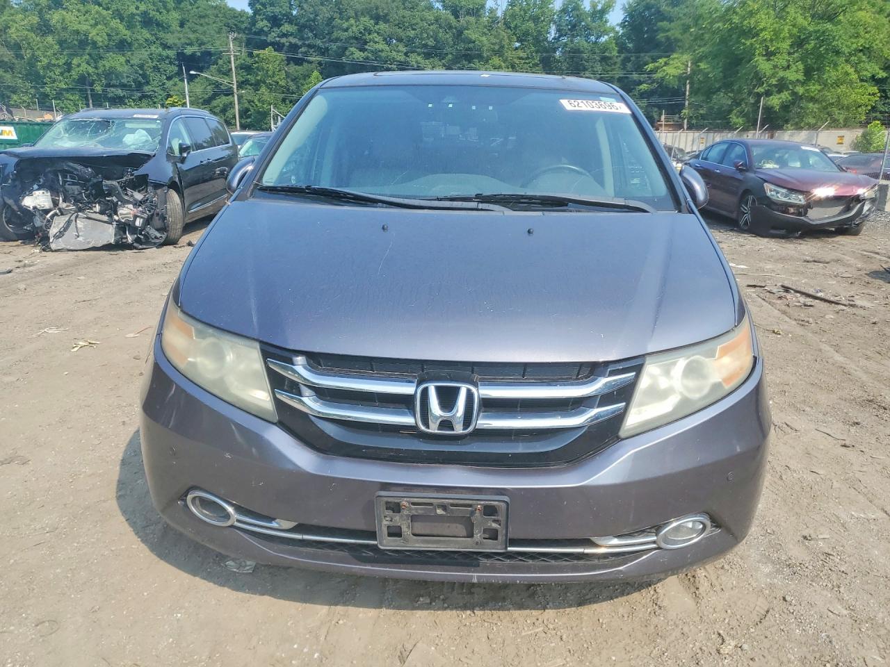 2015 Honda Odyssey Touring Gray vin: 5FNRL5H91FB039687