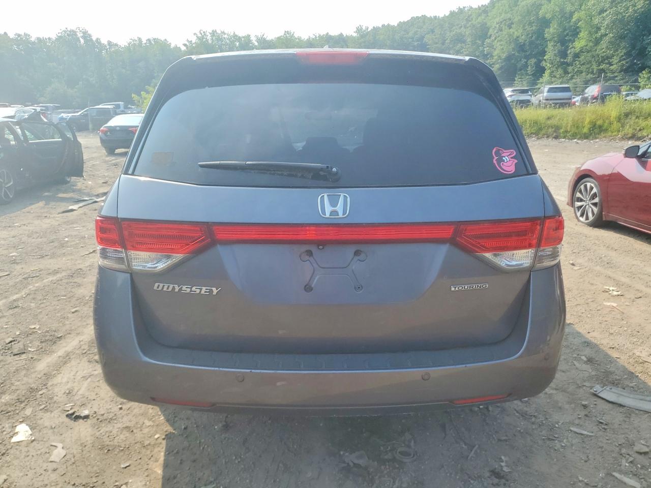 2015 Honda Odyssey Touring Gray vin: 5FNRL5H91FB039687
